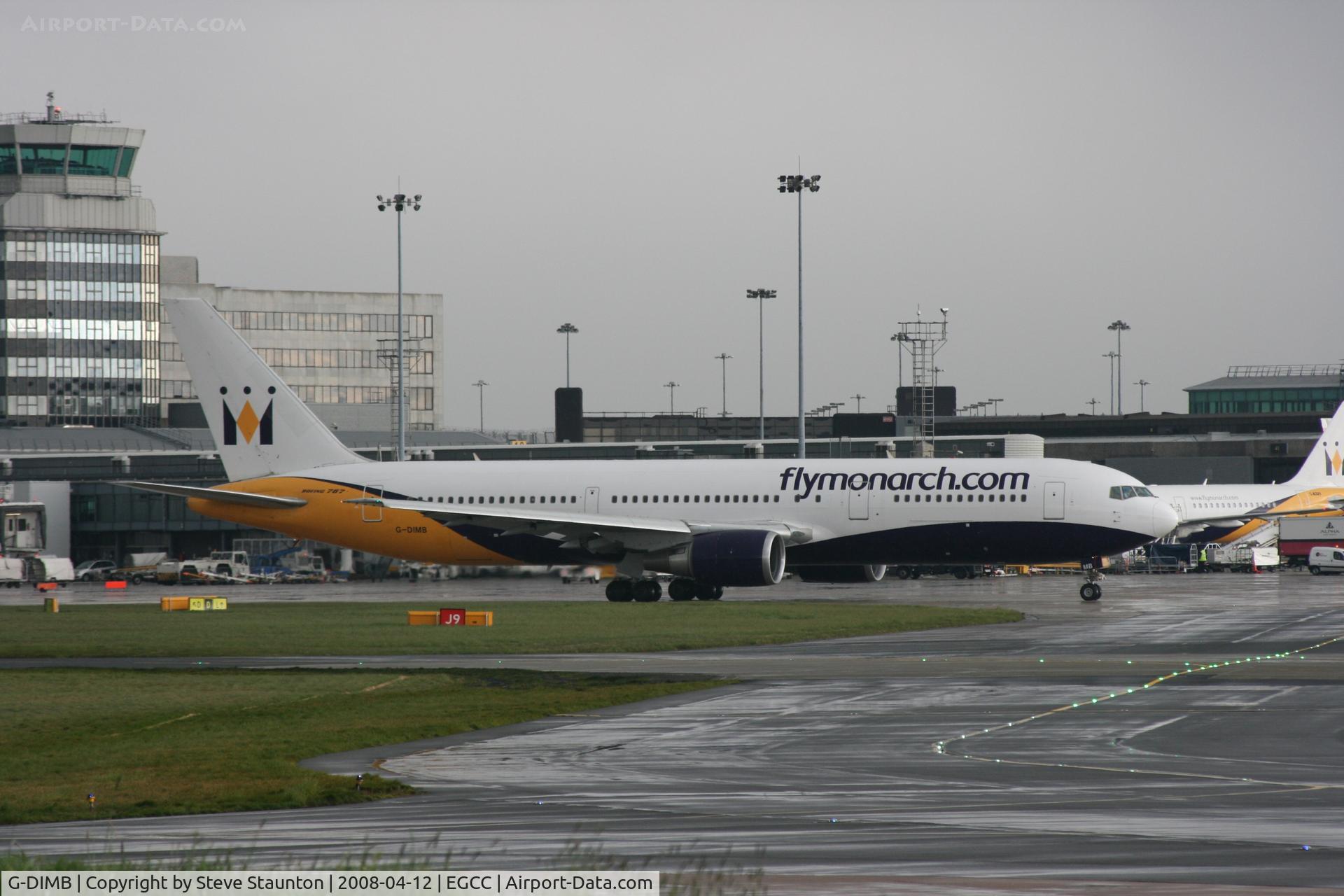 G-DIMB, 1997 Boeing 767-31K C/N 28865, Taken at Manchester Airport on a typical showery April day