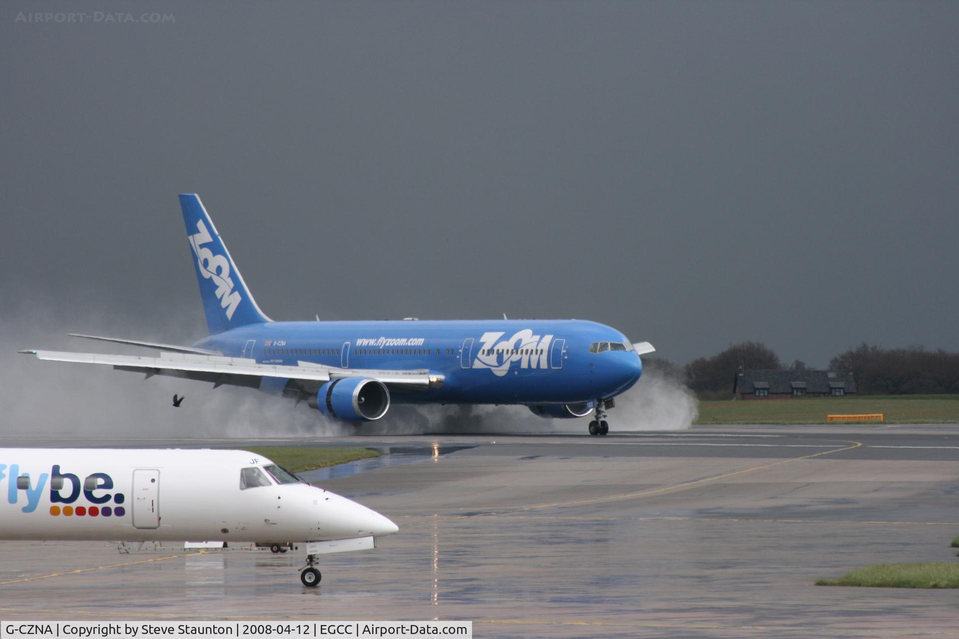 G-CZNA, 1995 Boeing 767-306/ER C/N 27957, Taken at Manchester Airport on a typical showery April day