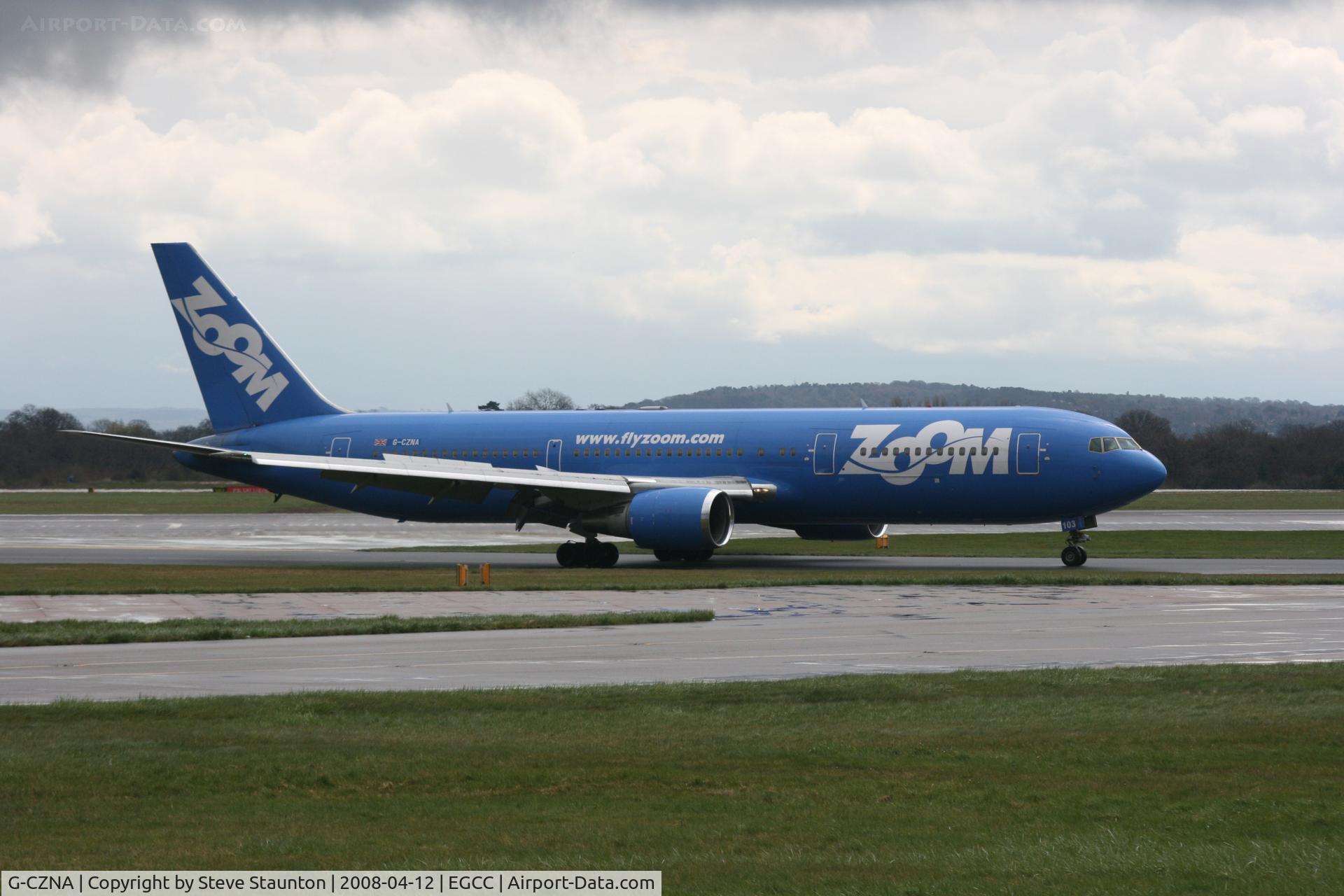 G-CZNA, 1995 Boeing 767-306/ER C/N 27957, Taken at Manchester Airport on a typical showery April day