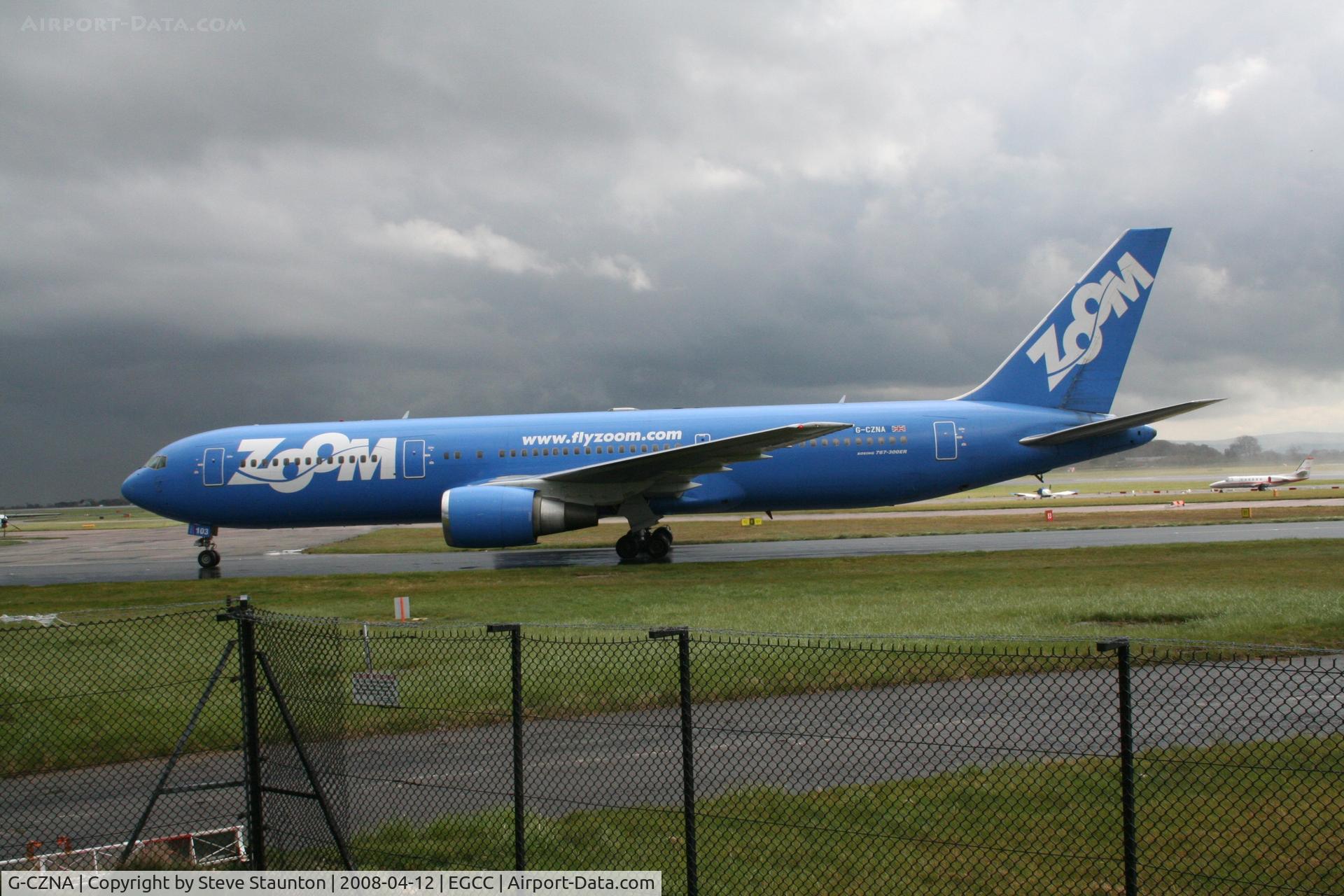 G-CZNA, 1995 Boeing 767-306/ER C/N 27957, Taken at Manchester Airport on a typical showery April day