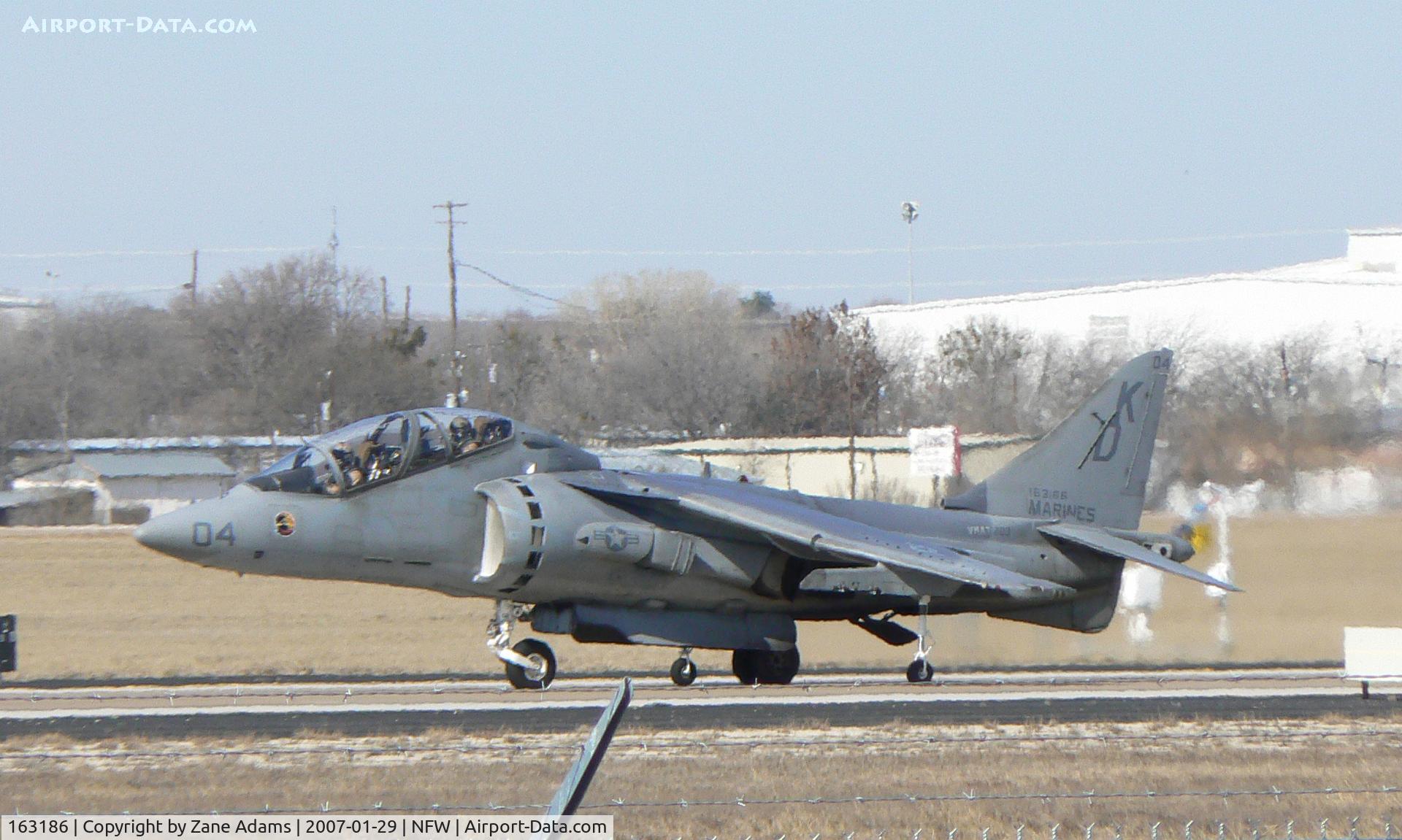 163186, McDonnell Douglas TAV-8B Harrier II C/N 212205/T5, Harrier at Carswell