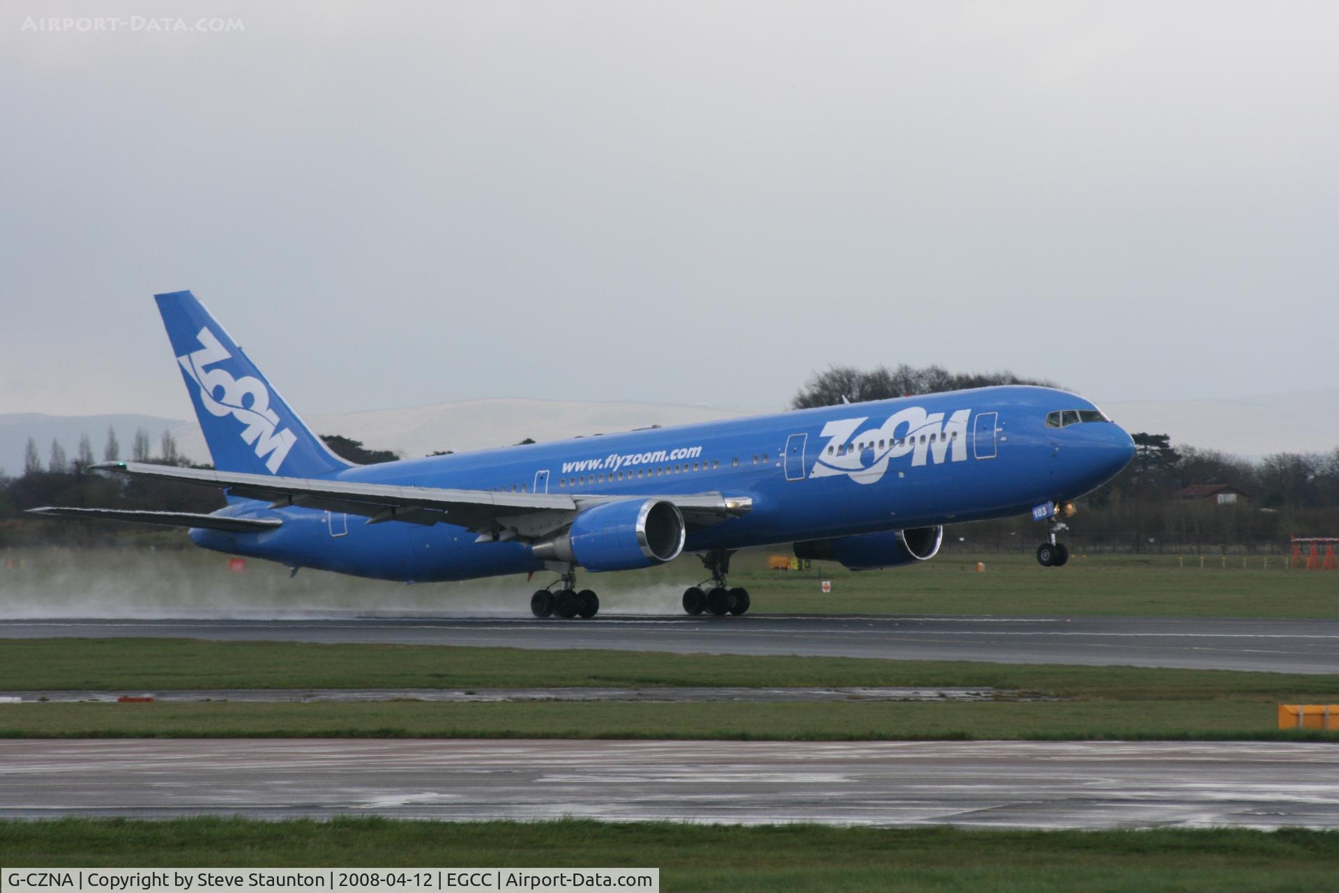 G-CZNA, 1995 Boeing 767-306/ER C/N 27957, Taken at Manchester Airport on a typical showery April day