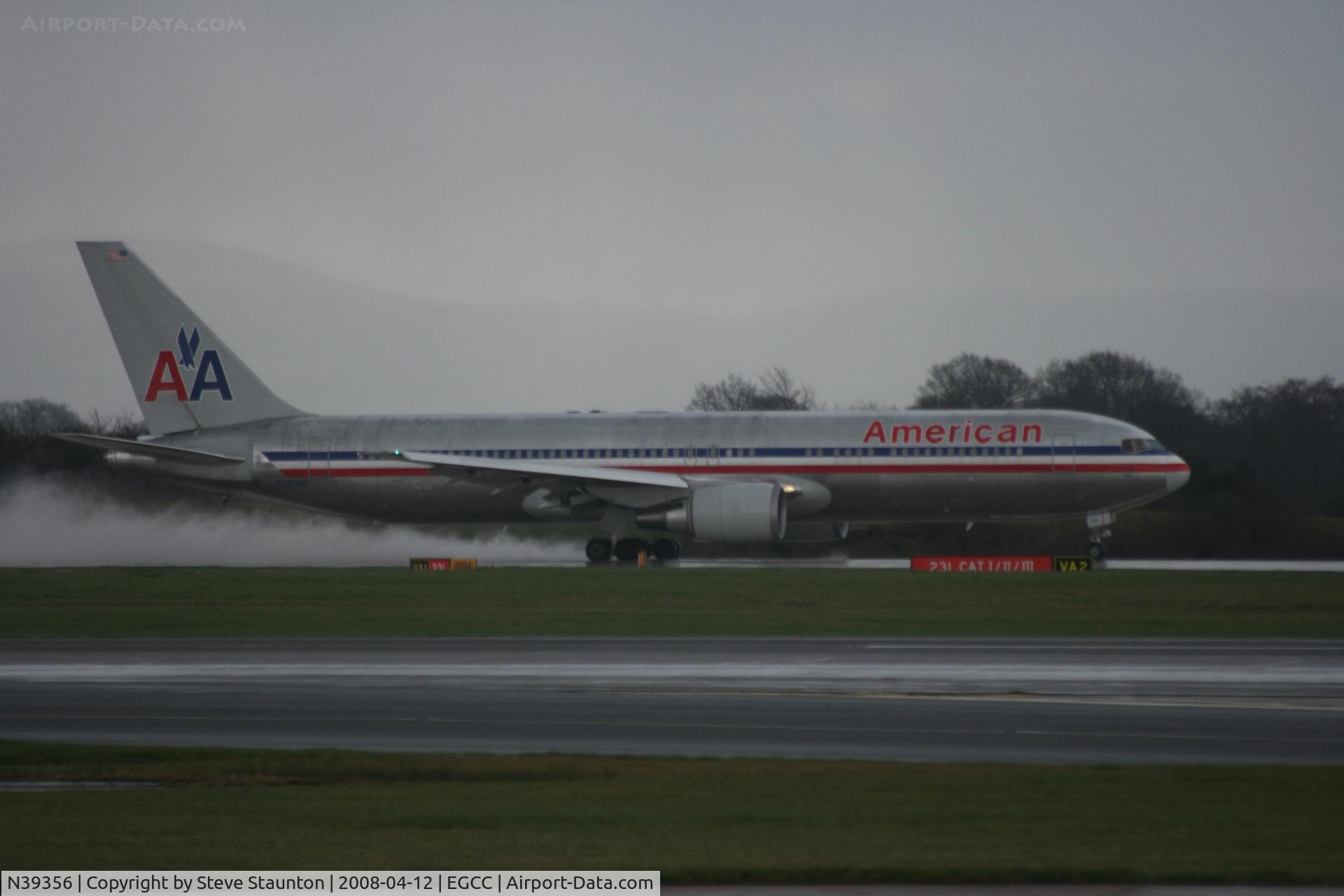 N39356, 1988 Boeing 767-323 C/N 24037, Taken at Manchester Airport on a typical showery April day