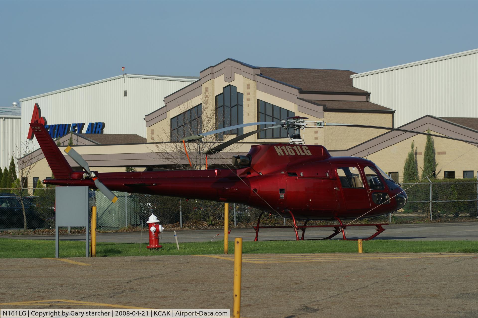 N161LG, Eurocopter AS-350B-2 Ecureuil Ecureuil C/N 4586, SITTING IN FRONT OF THE TIMKEN HANGER
