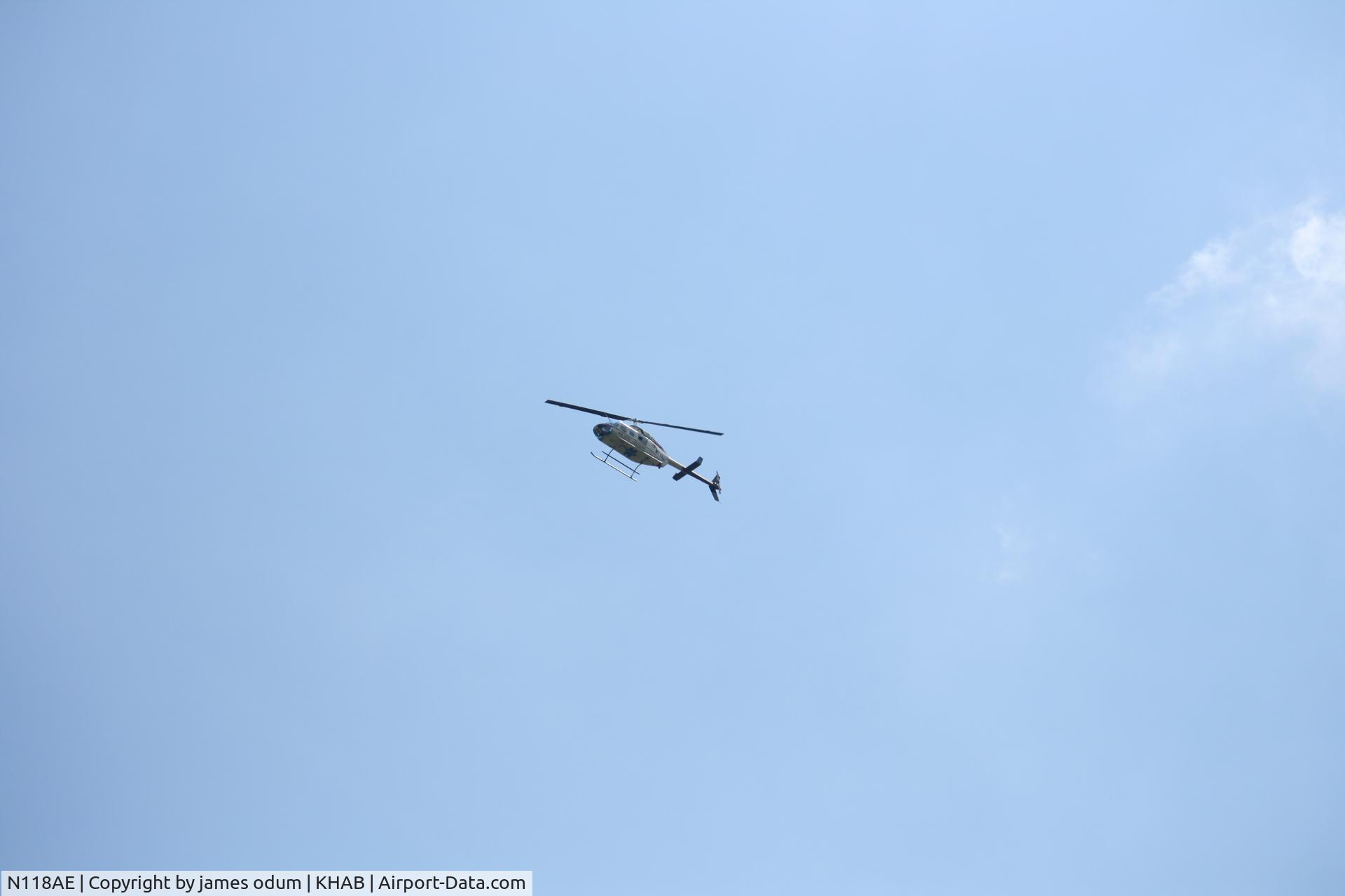 N118AE, 1981 Bell 206L-1 LongRanger II C/N 45724, N118AE in Flight Winfield, AL
