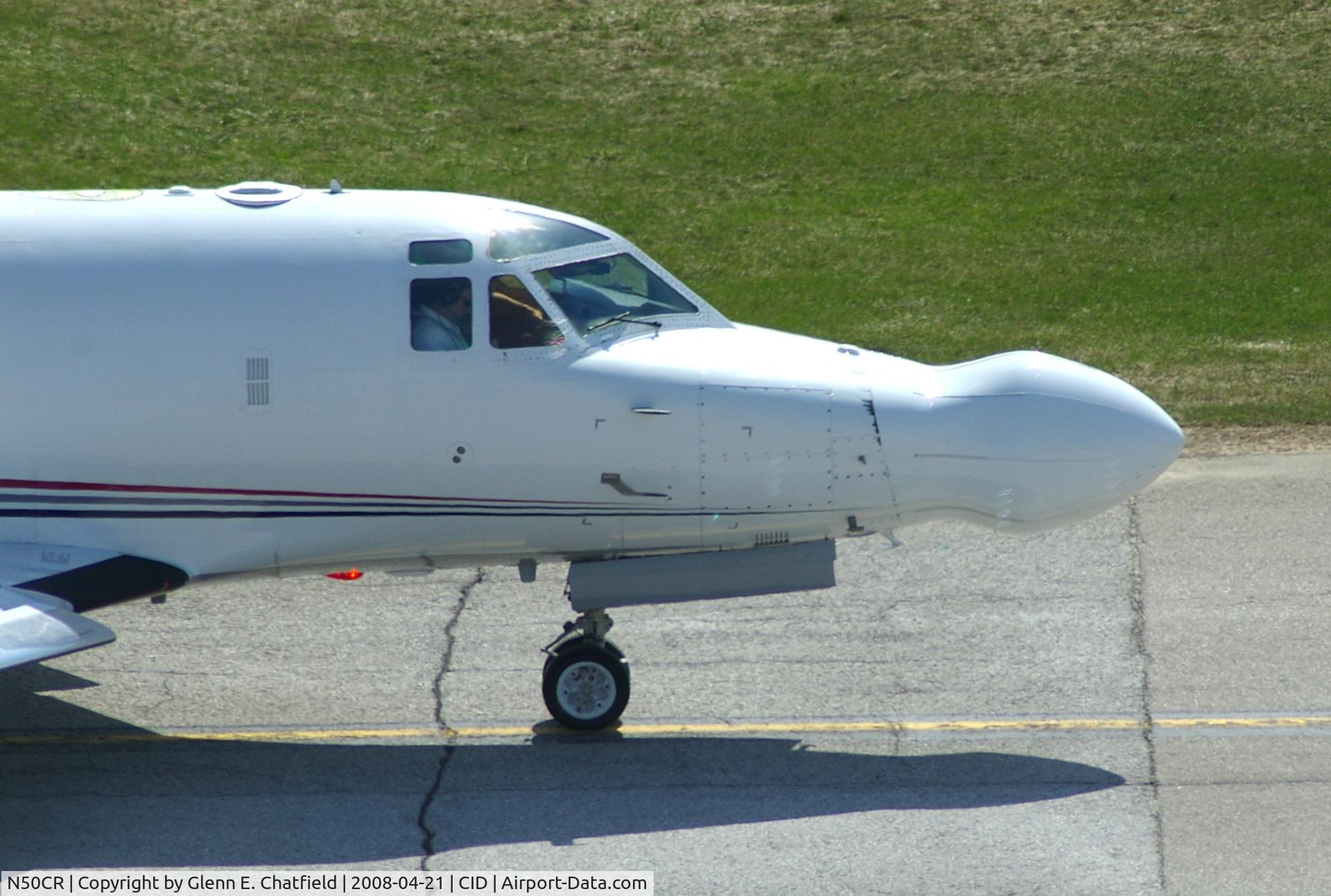 N50CR, 1964 North American NA-265-50 Saberliner C/N 287-1, Close-up of the nose radar installation