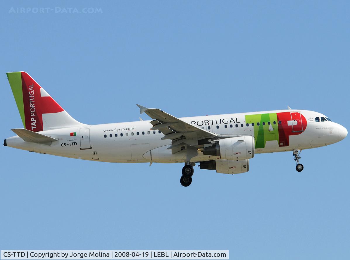 CS-TTD, 1998 Airbus A319-111 C/N 790, 