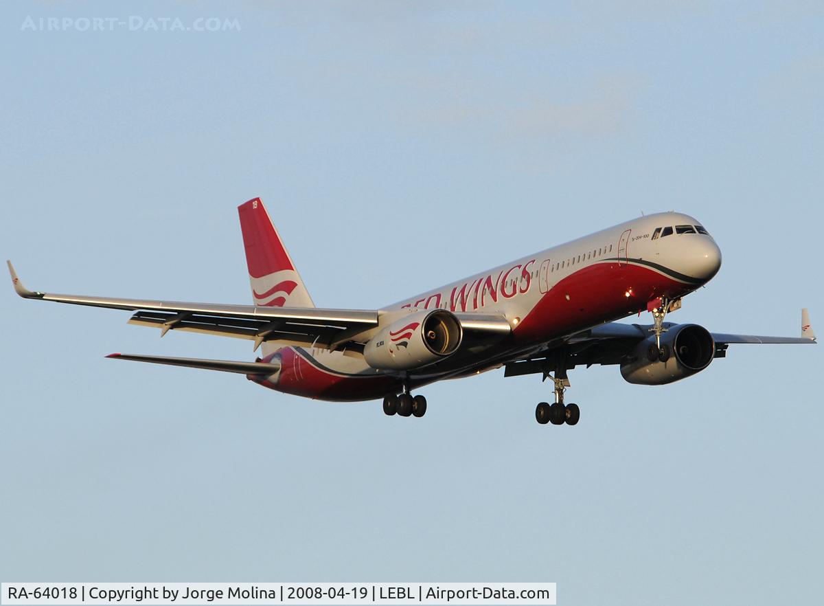 RA-64018, 1999 Tupolev Tu-204-100 C/N 1450741964018, Now operated by Red Wings.