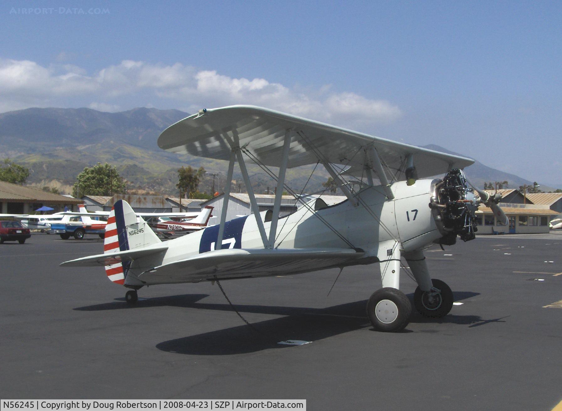 N56245, 1941 Boeing A75N1(PT17) C/N 75-4284, 1942 Boeing Stearman A75N1 (PT17), Jacobs R755-B2M 275 Hp upgrade, stunning appearance