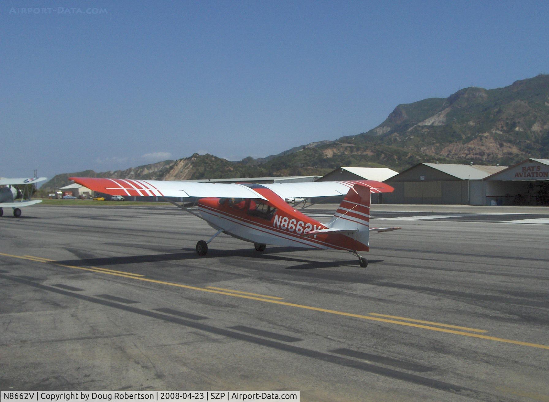 N8662V, 1975 Bellanca 7ECA Citabria C/N 1091-75, 1975 Bellanca 7ECA, Lycoming O-235 115 Hp, taxi to Rwy 22