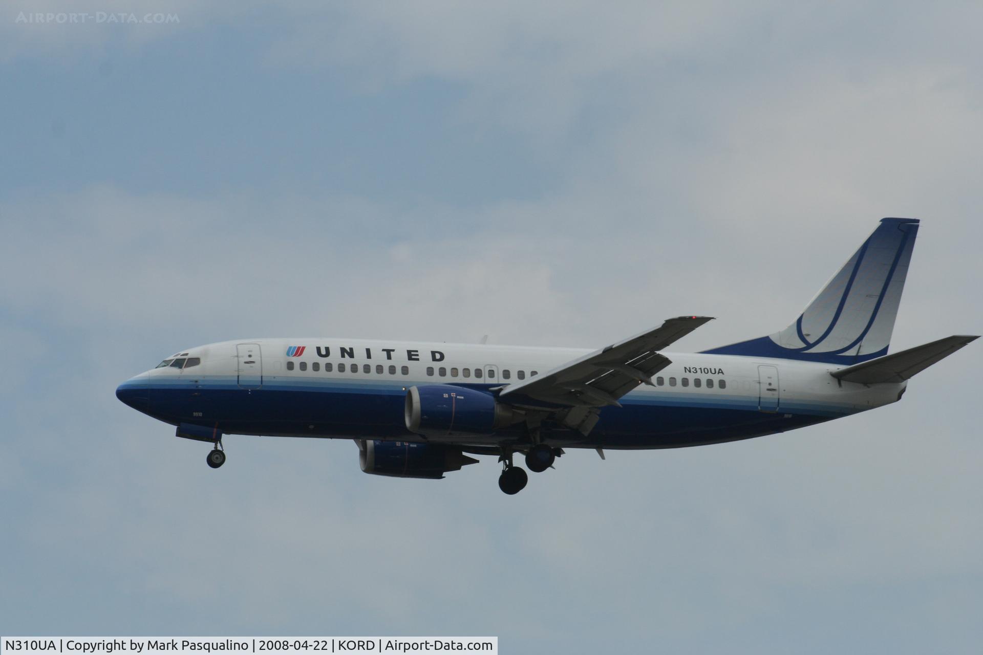 N310UA, 1987 Boeing 737-322 C/N 23671, Boeing 737-300