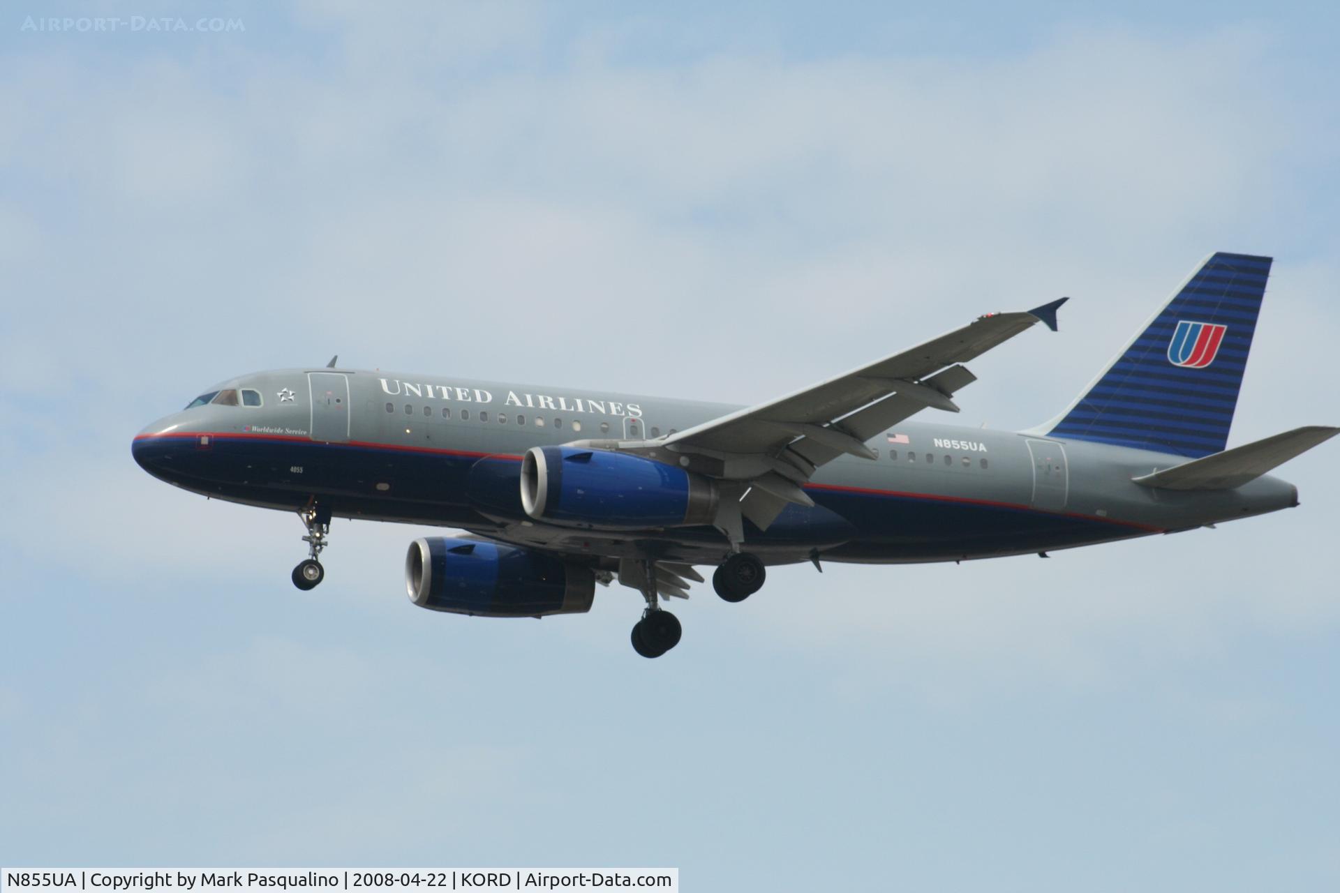 N855UA, 2002 Airbus A319-131 C/N 1737, Airbus A319