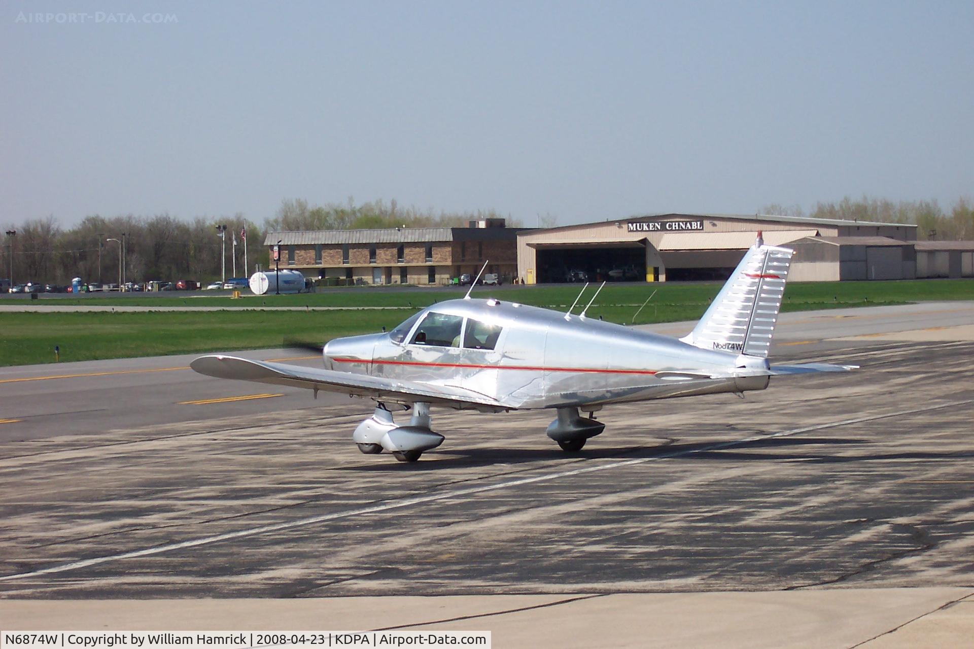 N6874W, 1965 Piper PA-28-140 Cherokee C/N 28-21030, This airplane is polished and looks amazing up close.