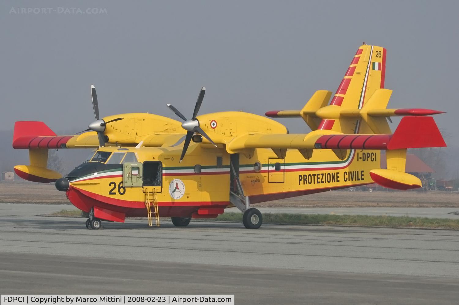 I-DPCI, Canadair CL-215-6B11 CL-415 C/N 2058, At Biella Cerrione airport