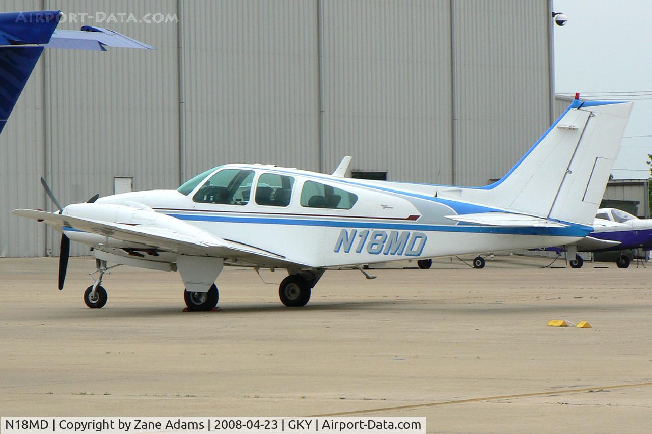 N18MD, 1967 Beech D55 Baron C/N TE-455, At Arlington Municipal