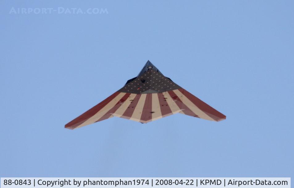 88-0843, 1988 Lockheed F-117A Nighthawk C/N A.4068, Taken at Plant 42, Palmdale CA on it final flight being retired to storage at Tonopah, NV