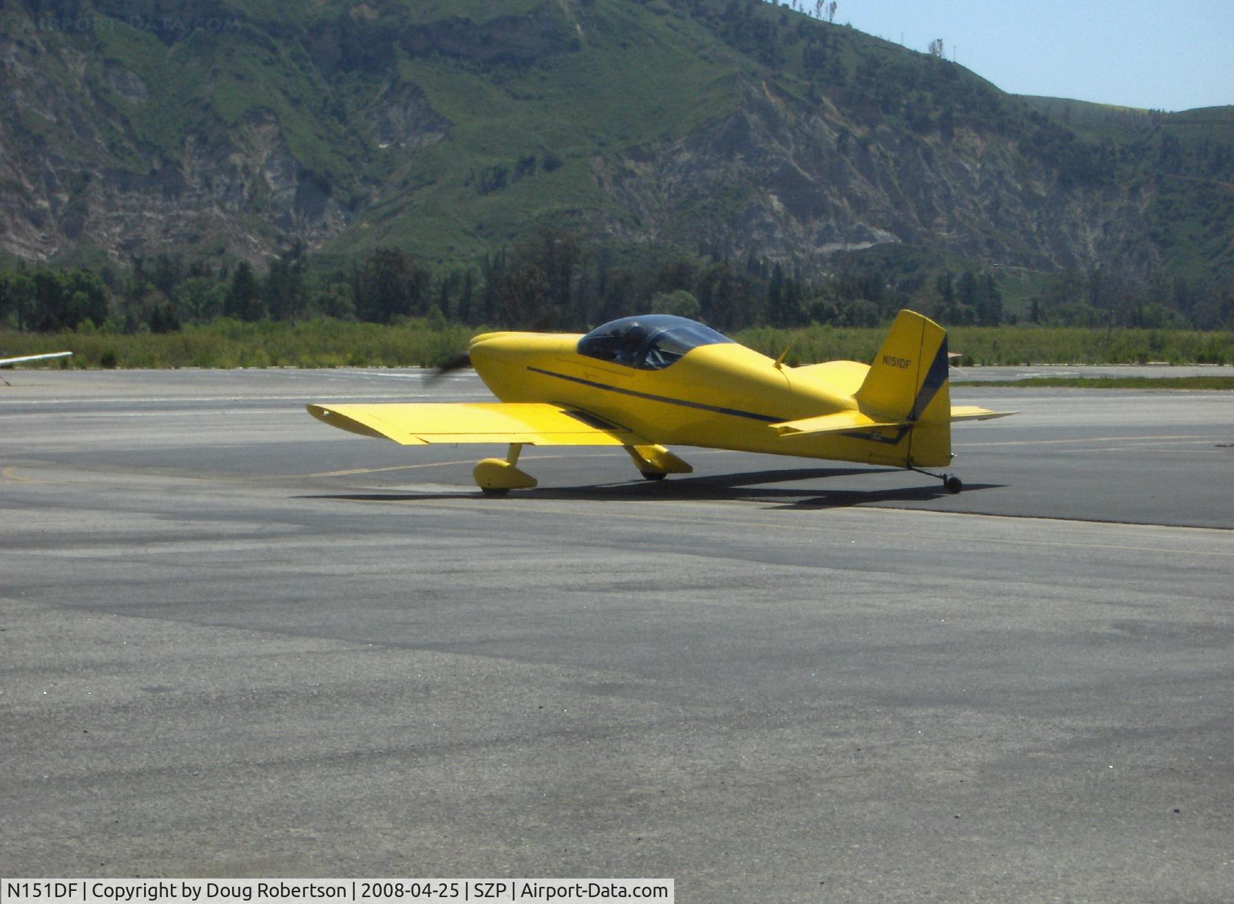 N151DF, 1992 Vans RV-6 C/N 20917, 1992 Wilson VAN's RV-6, Lycoming O-320, taxi to Rwy 22