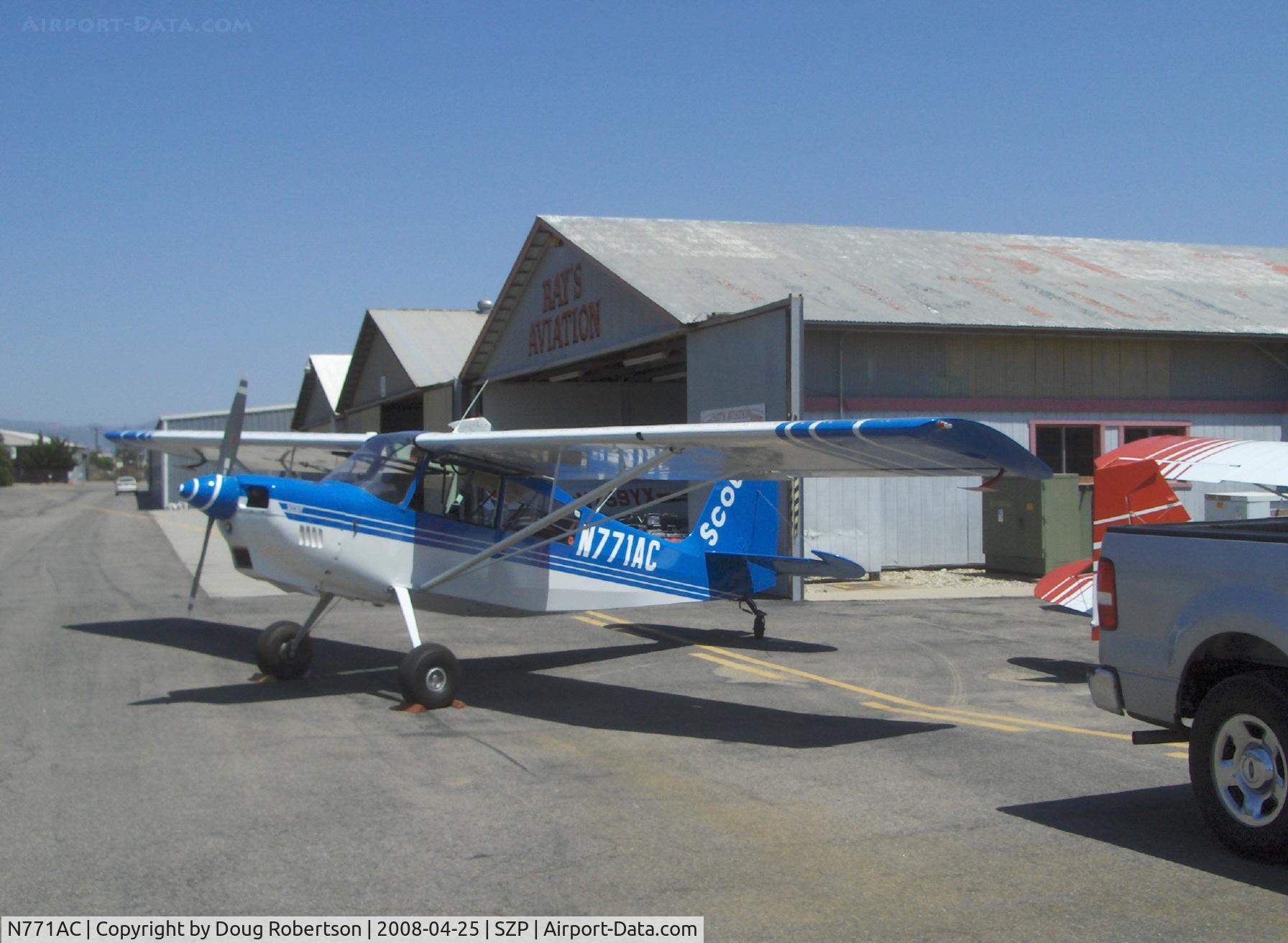 N771AC, 1997 American Champion 8GCBC Scout C/N 379-96, 1997 American Champion 8GCBC SCOUT, Lycoming O-360-A1D 180 Hp