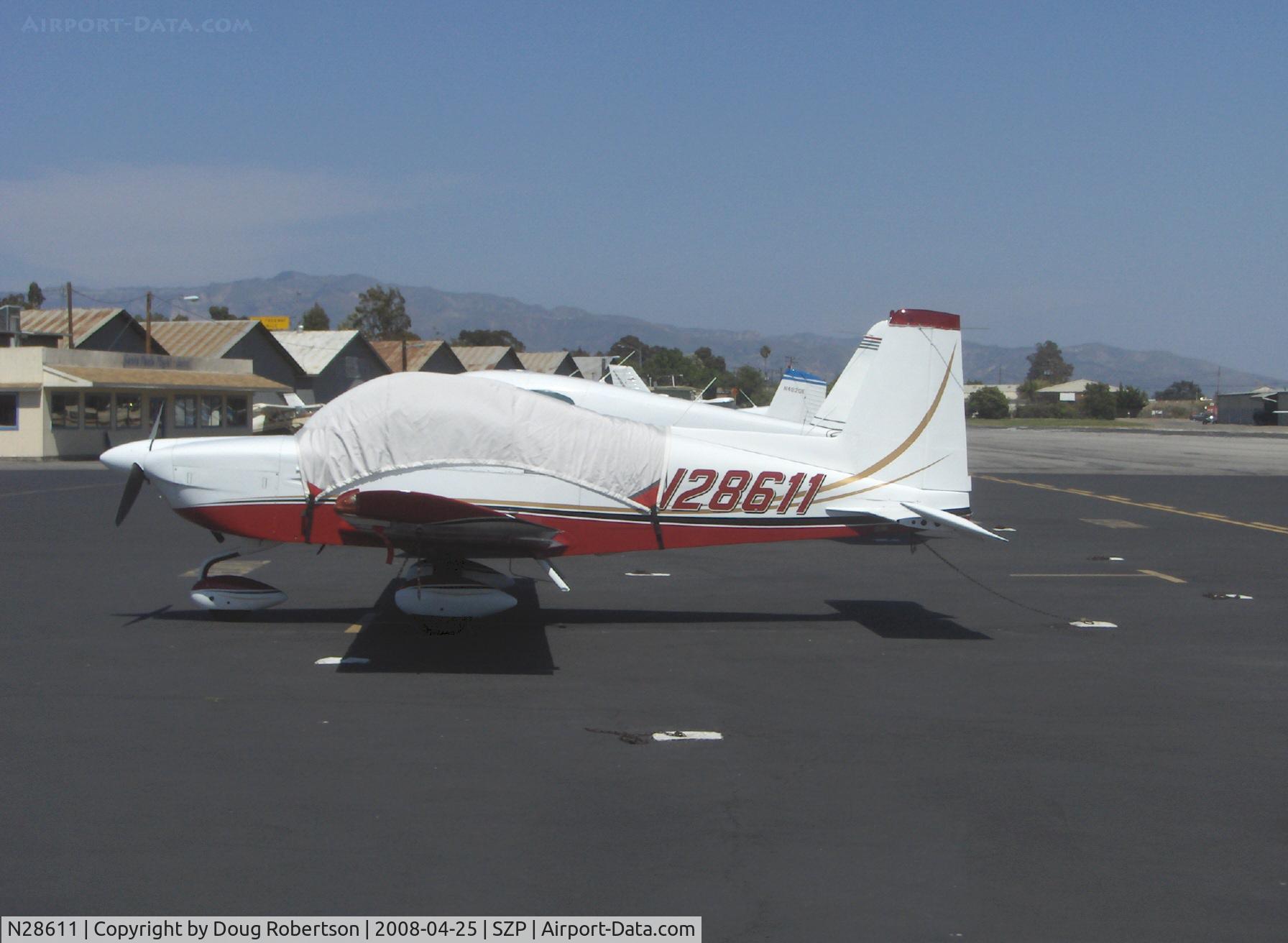 N28611, Grumman American AA-5B Tiger C/N AA5B0649, 1977 Grumman American AA-5B TIGER, Lycoming O-360-A4K 180 Hp