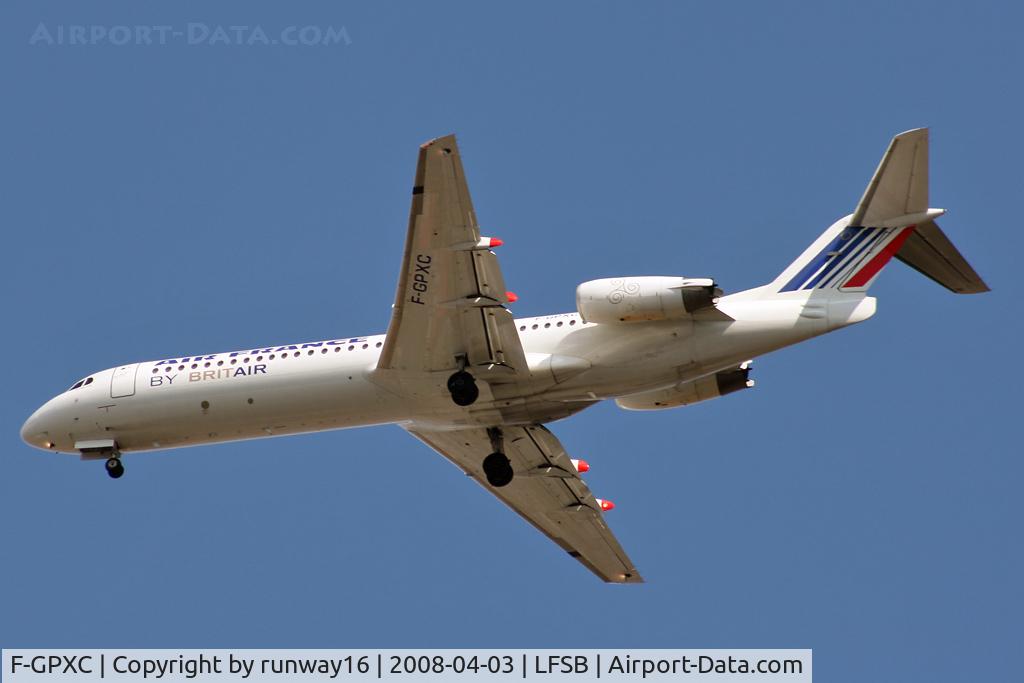 F-GPXC, 1994 Fokker 100 (F-28-0100) C/N 11493, Régional 334 inbound from ORY