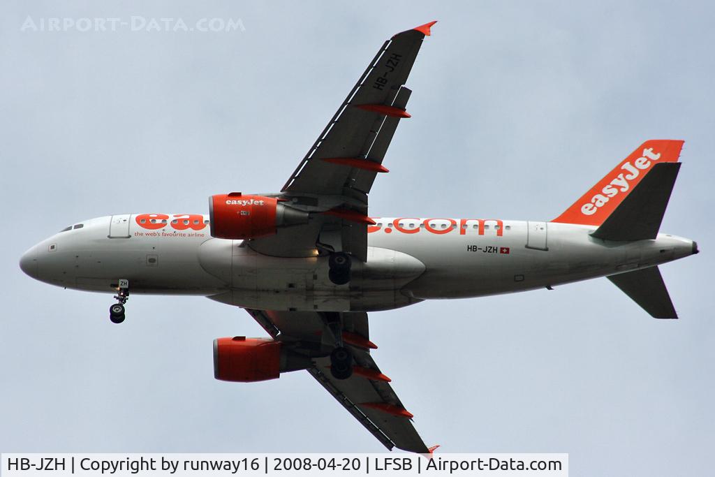 HB-JZH, 2004 Airbus A319-111 C/N 2230, TopSwiss 116 inbound from Rom