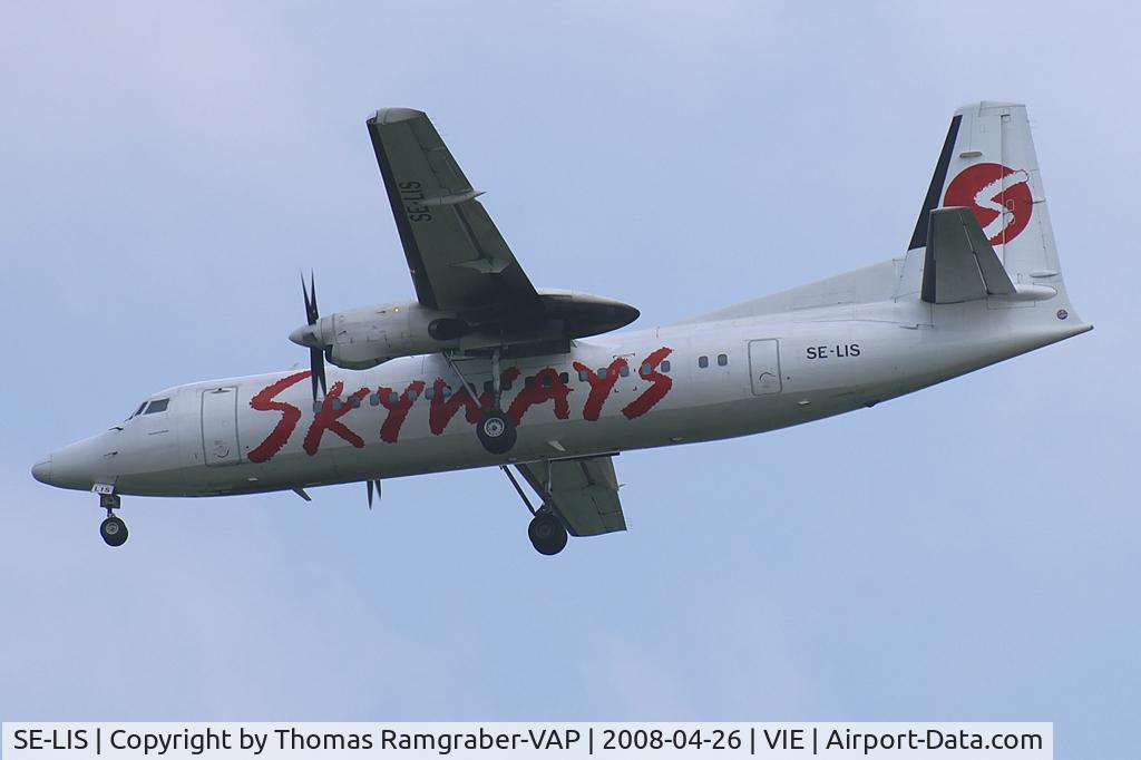 SE-LIS, 1989 Fokker 50 C/N 20152, Skyways Fokker 50