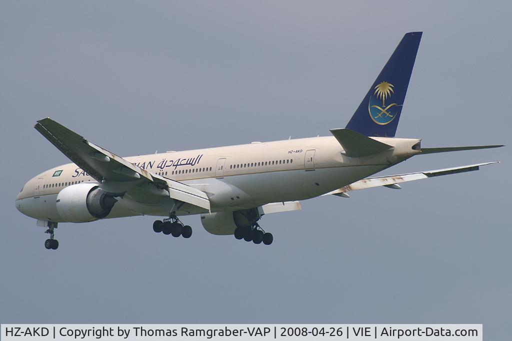 HZ-AKD, 1997 Boeing 777-268/ER C/N 28347, Saudia - Saudi Arabian Airlines Boeing 777-200