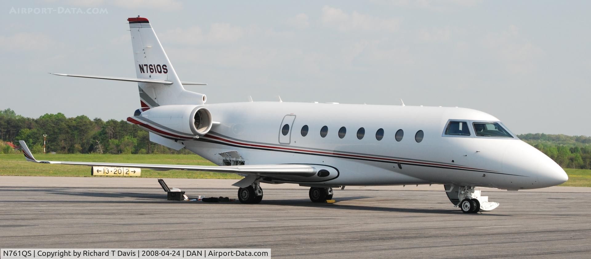 N761QS, 2007 Israel Aircraft Industries Gulfstream 200 C/N 176, 2007 Gulfstream 200  in Danville Va.