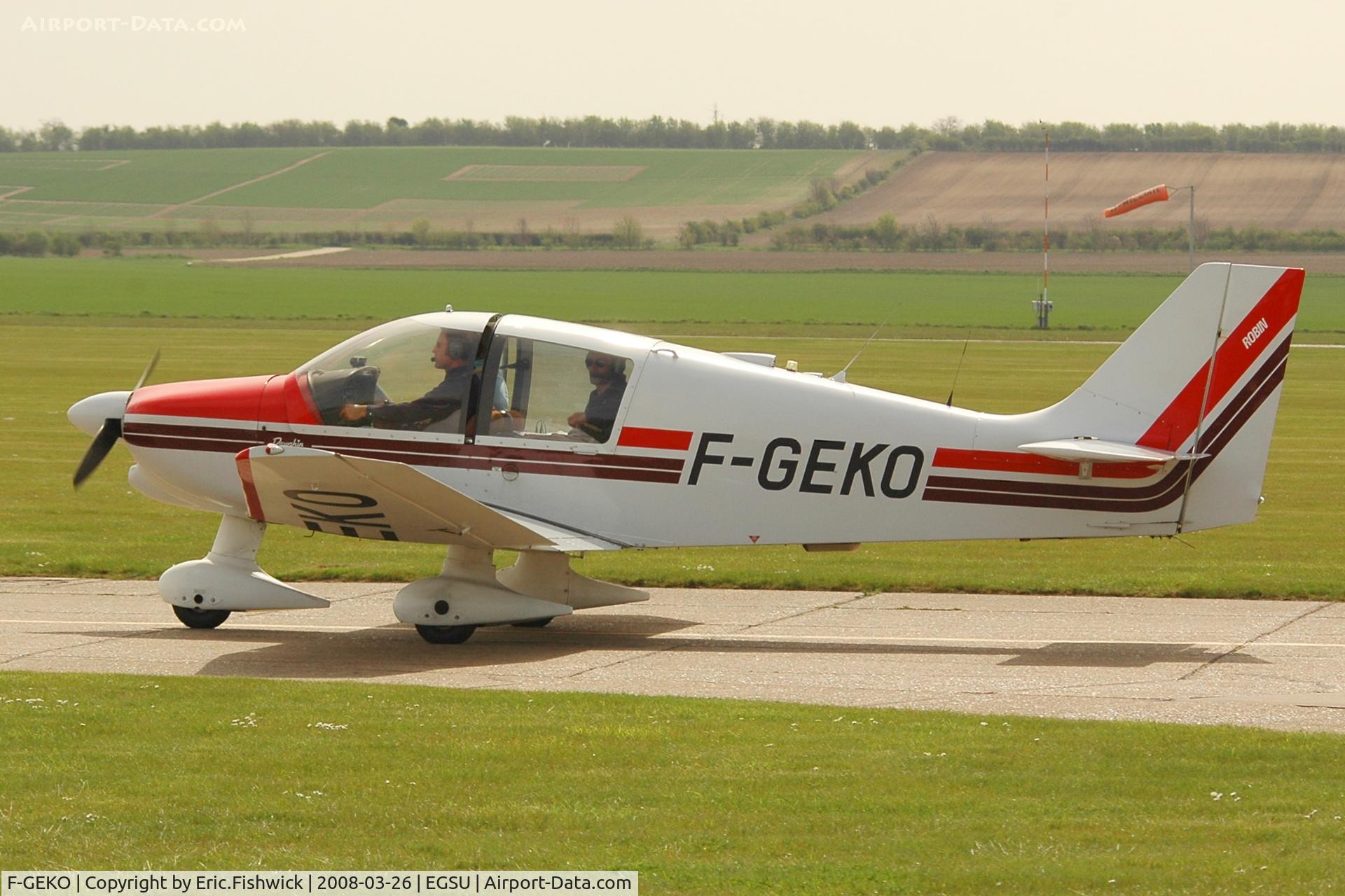 F-GEKO, Robin DR-400-120 Dauphin C/N 1740, 1. F-GEKO at Duxford