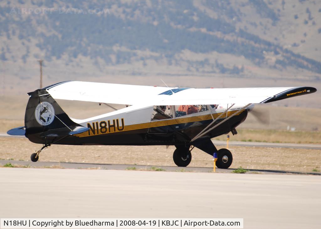 N18HU, 2008 Aviat A-1C Husky C/N 3004, Taxi to takeoff