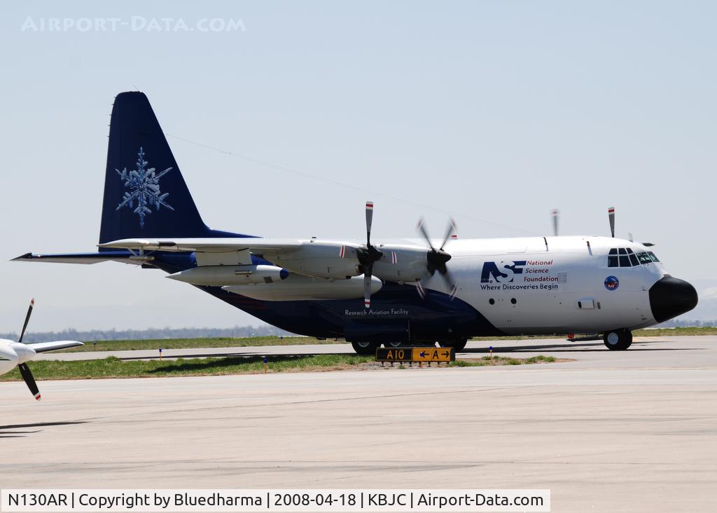 N130AR, 1984 Lockheed EC-130Q Hercules C/N 382-4984, National Center for Atmospheric Research Taxi around the airport.