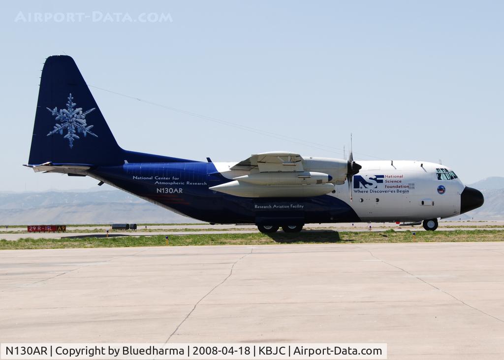 N130AR, 1984 Lockheed EC-130Q Hercules C/N 382-4984, National Center for Atmospheric Research Taxi around the airport.