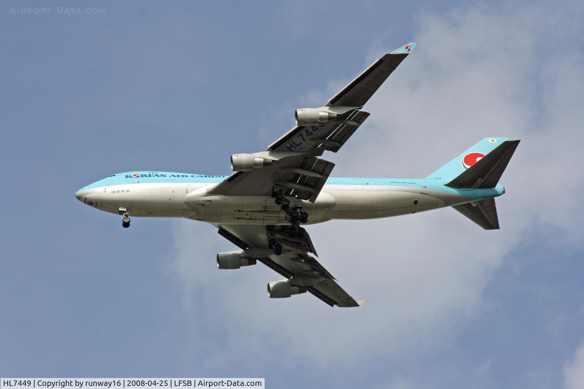 HL7449, 2000 Boeing 747-4B5F/SCD C/N 26411, Korean Air Cargo inbound from INCHEON via FRA