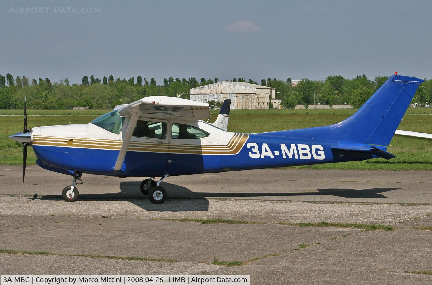 3A-MBG, 1984 Cessna R182 Skylane RG C/N R18201979, At Milano Bresso airport