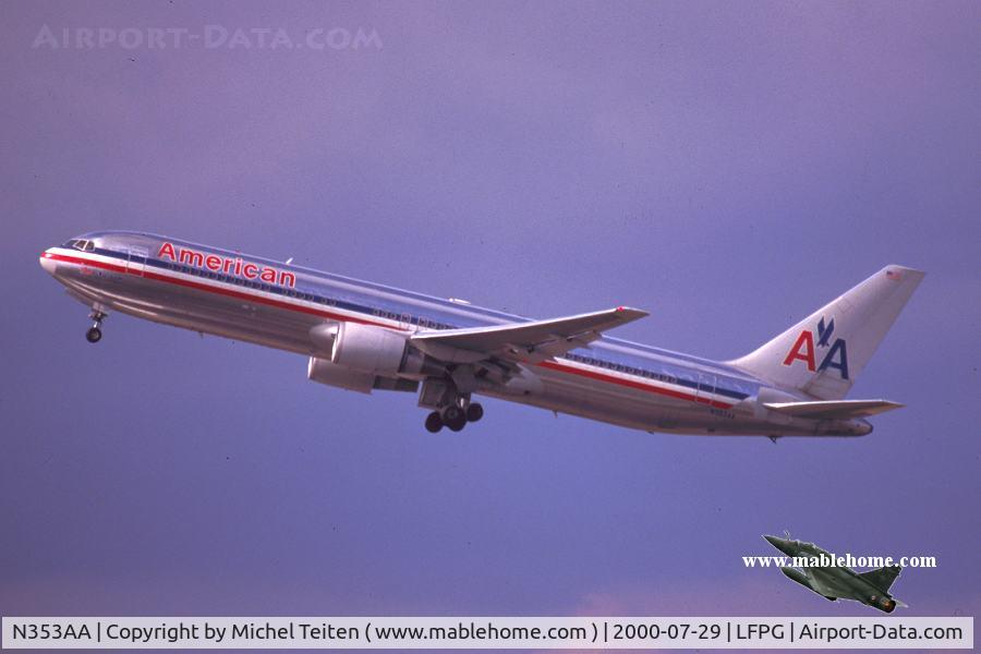 N353AA, 1988 Boeing 767-323 C/N 24034, American Airlines