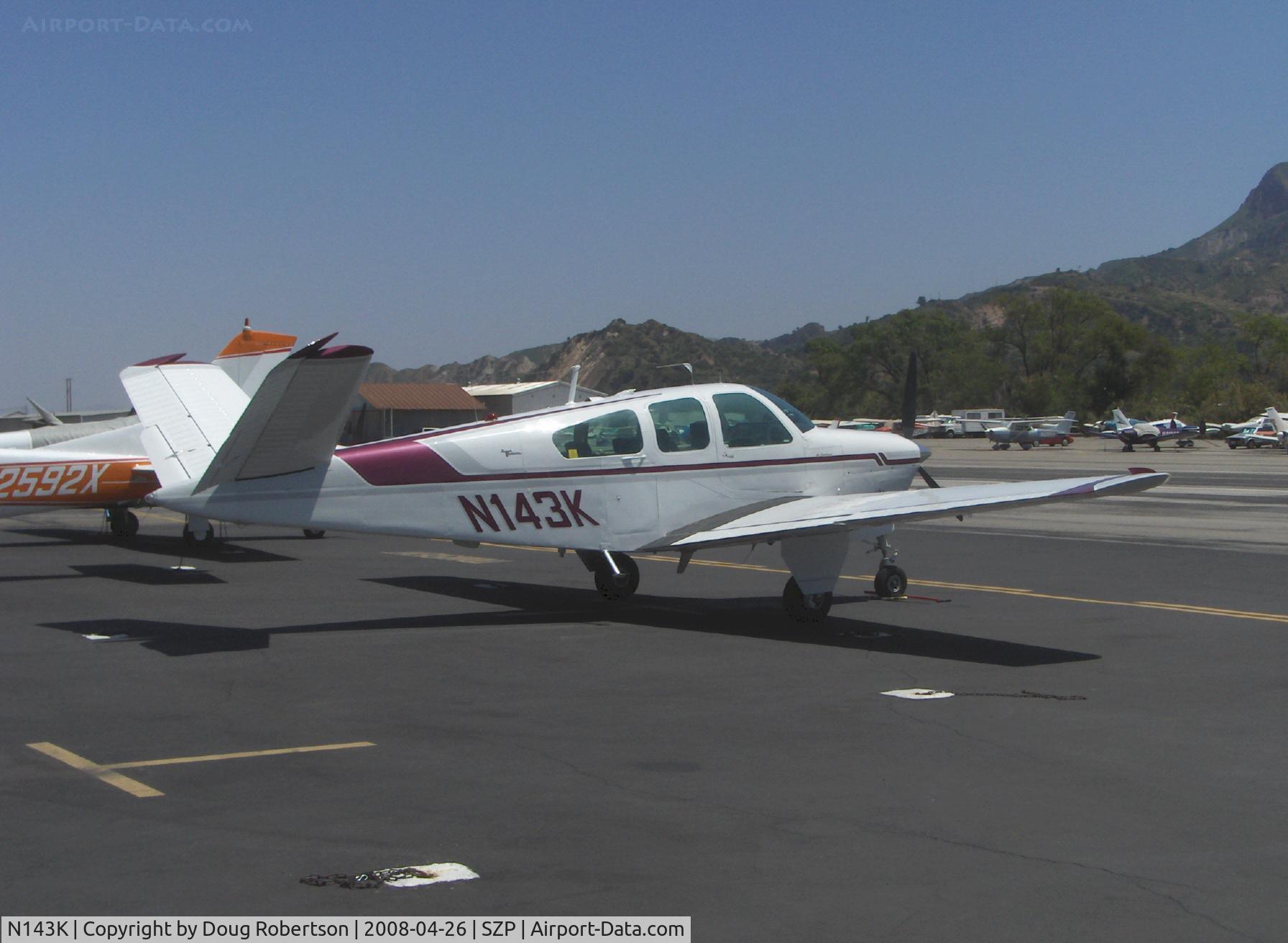 N143K, 1964 Beech S35 Bonanza C/N D-7664, 1964 Beech S35 BONANZA, Continental IO-520-B 285 Hp