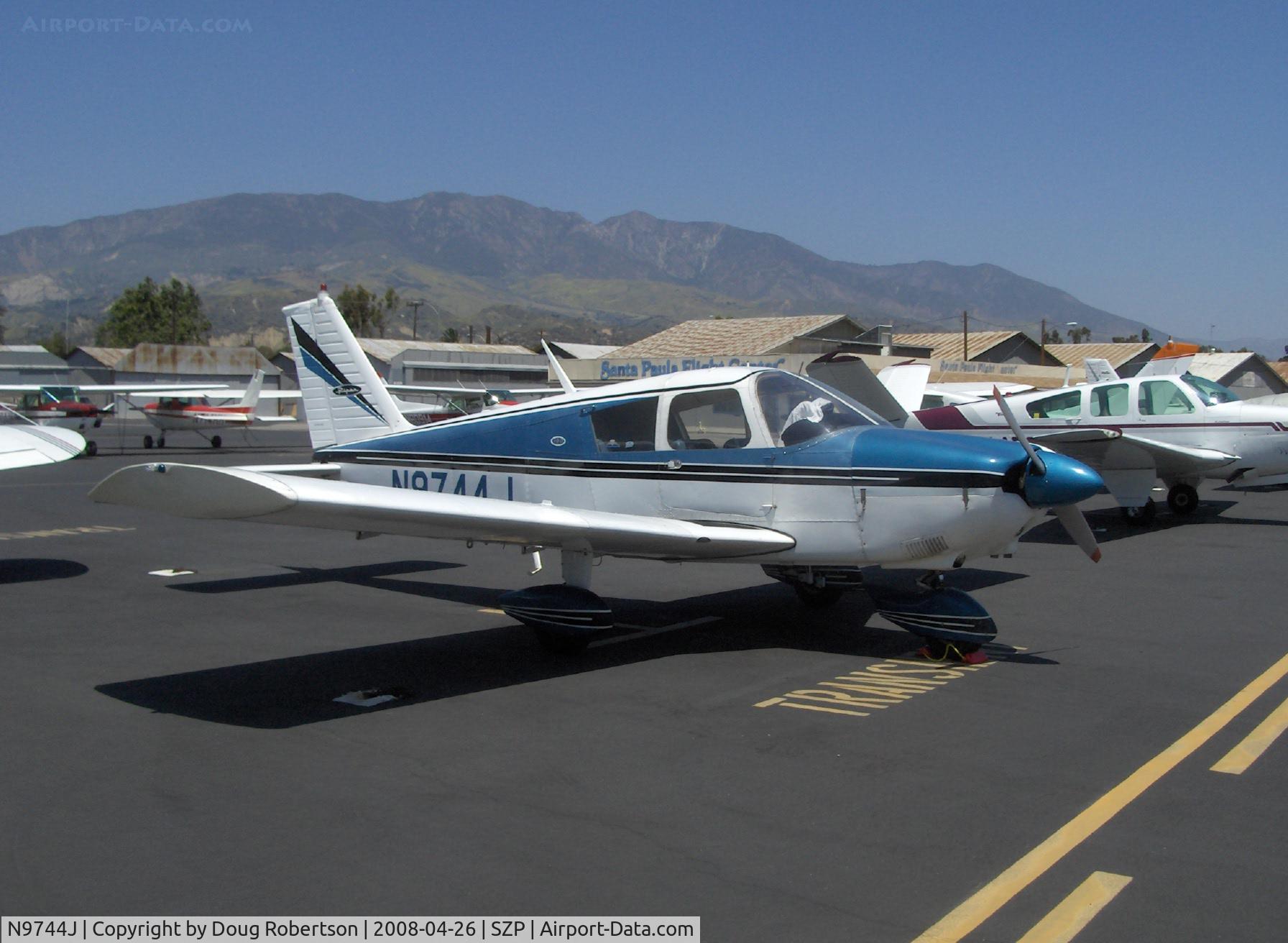 N9744J, 1967 Piper PA-28-180 C/N 28-3940, 1967 Piper PA-28-180 CHEROKEE, Lycoming O&VO-360 180 Hp