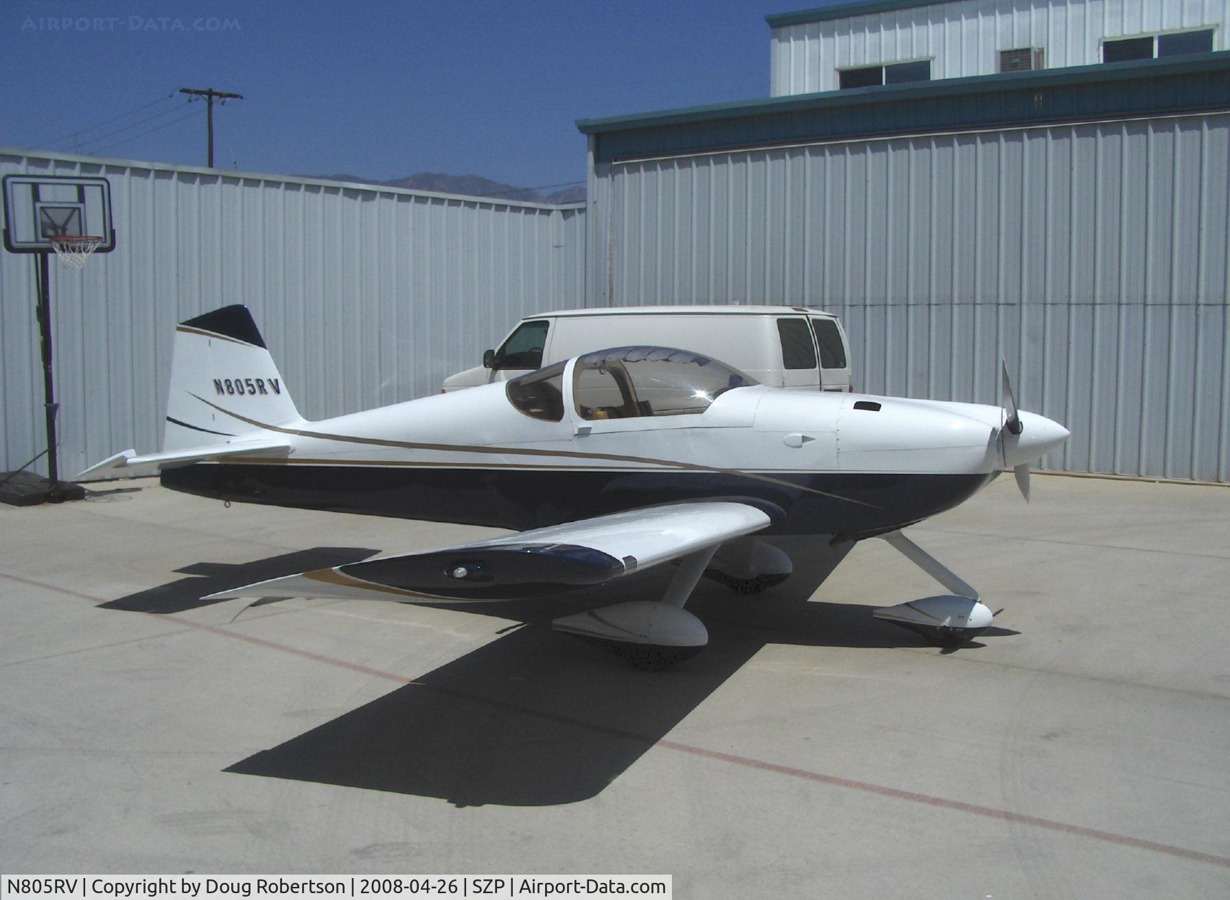 N805RV, 2007 Vans RV-6A C/N 25686, 2007 Dierenfeld VAN's RV-6A, Lycoming Aero Sport IO-390-X 210 Hp