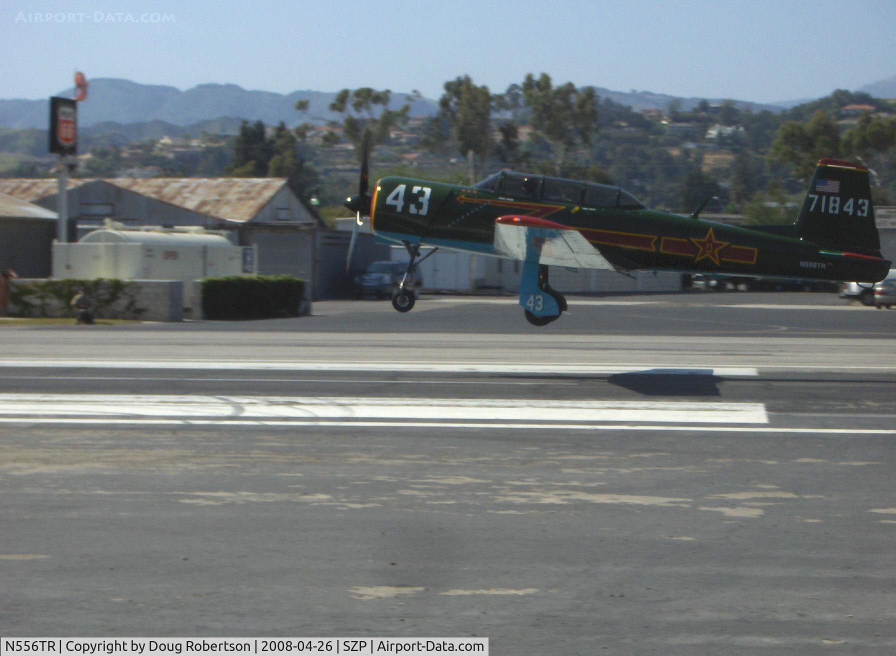 N556TR, 1968 Nanchang CJ-6A C/N 2432060, 1968 Nanchang China CJ-6A, Vedeneev  (Ivchenko) MP-14 9 cylinder 360 Hp radial upgrade conversion, takeoff climb Rwy 22