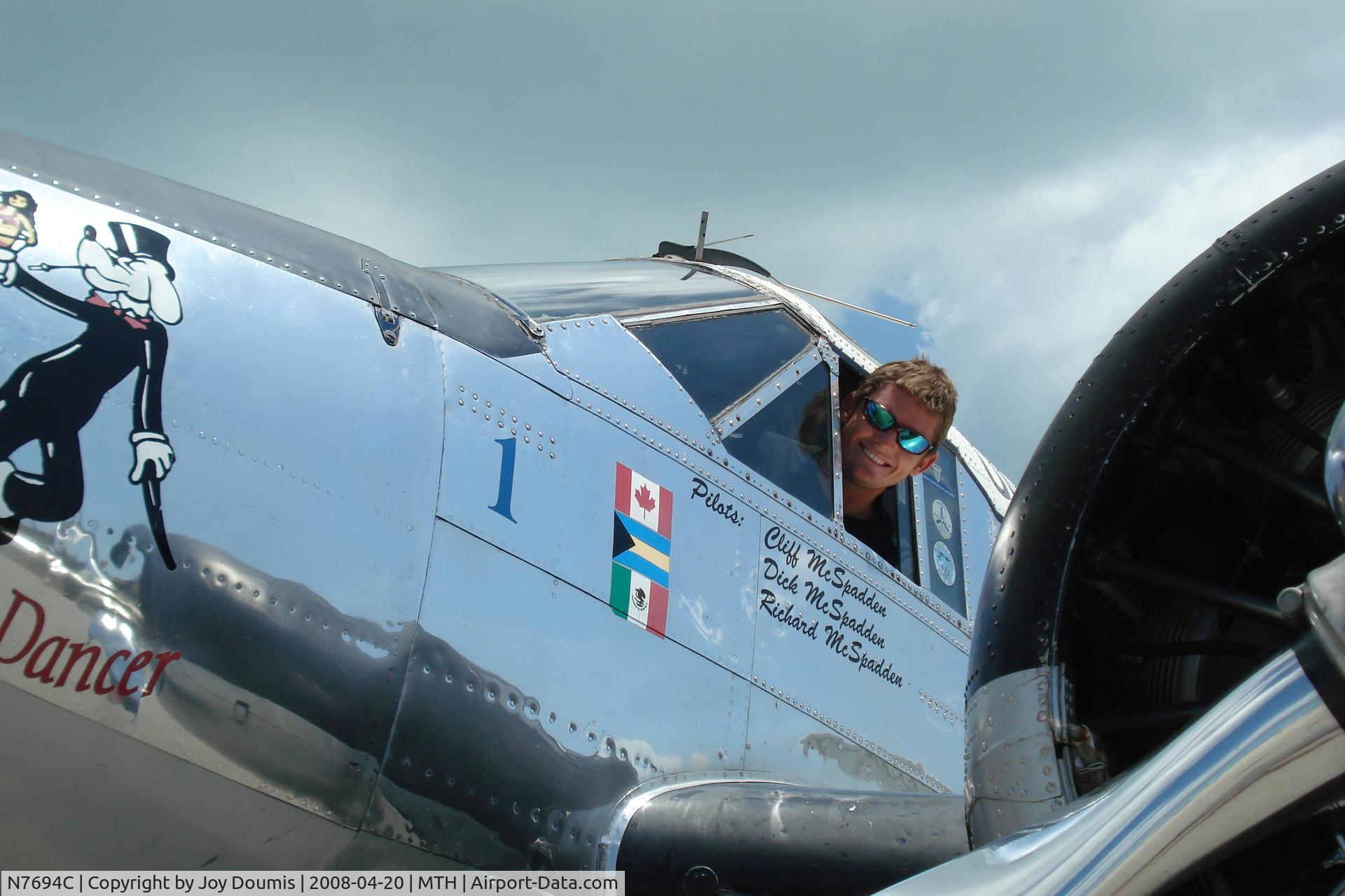 N7694C, 1951 Beech C-45G Expeditor C/N AF-24, Evan Doumis delivers Lattitude Dancer in MTH for new owner