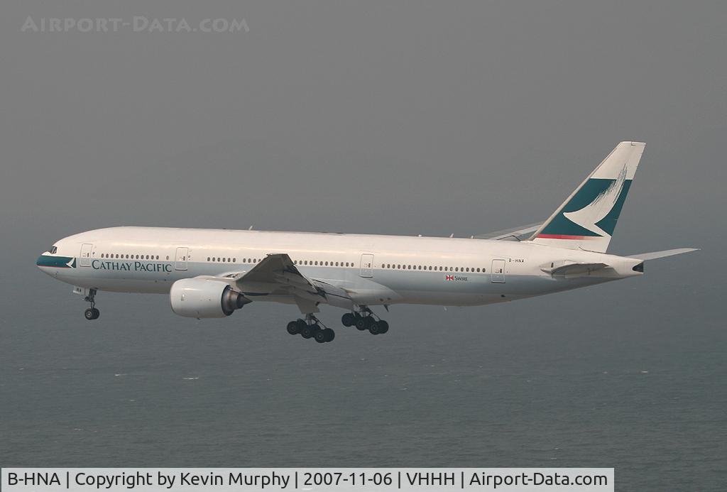 B-HNA, 1995 Boeing 777-267 C/N 27265, CATHAY 777