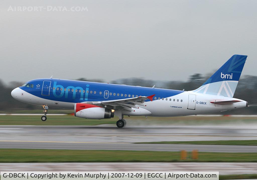 G-DBCK, 2007 Airbus A319-131 C/N 3049, BMI 319