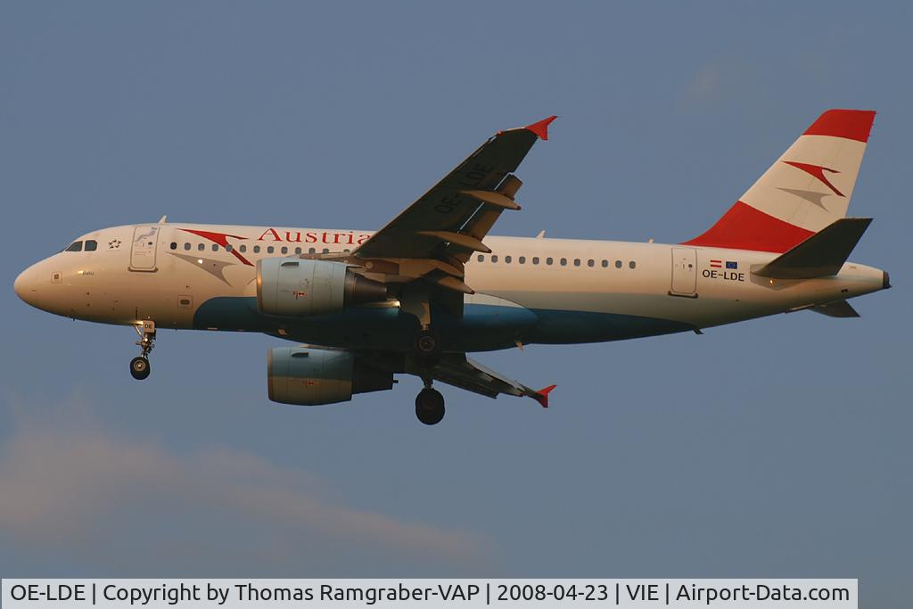 OE-LDE, 2005 Airbus A319-112 C/N 2494, Austrian Airlines Airbus A319