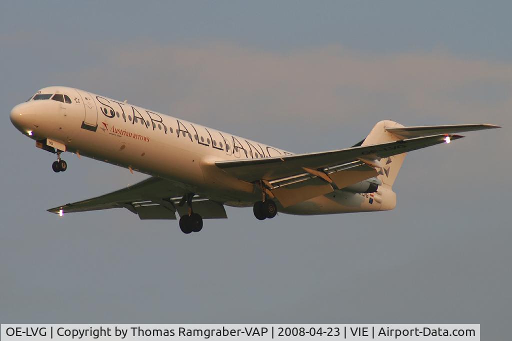 OE-LVG, 1994 Fokker 100 (F-28-0100) C/N 11520, Austrian Arrows Fokker 100