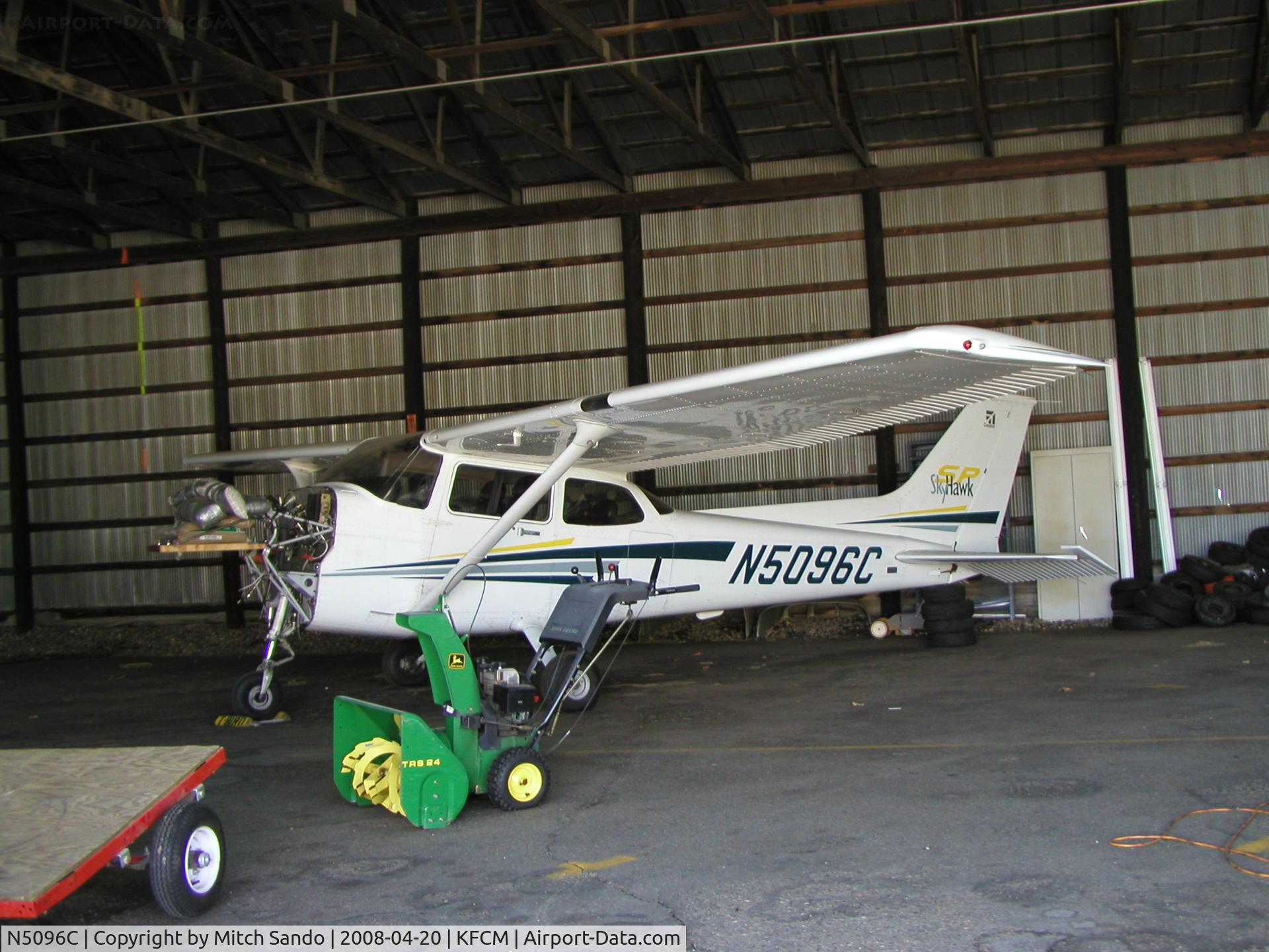 N5096C, Cessna 172S C/N 172S8974, Parked inside the hangars at Thunderbird.