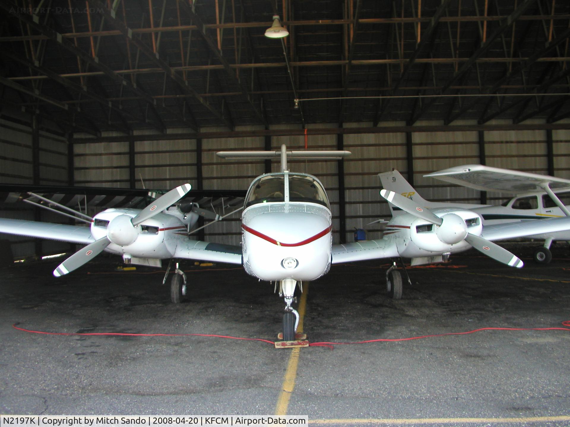 N2197K, 1978 Piper PA-44-180 Seminole C/N 44-7995206, Parked inside the hangars at Thunderbird.