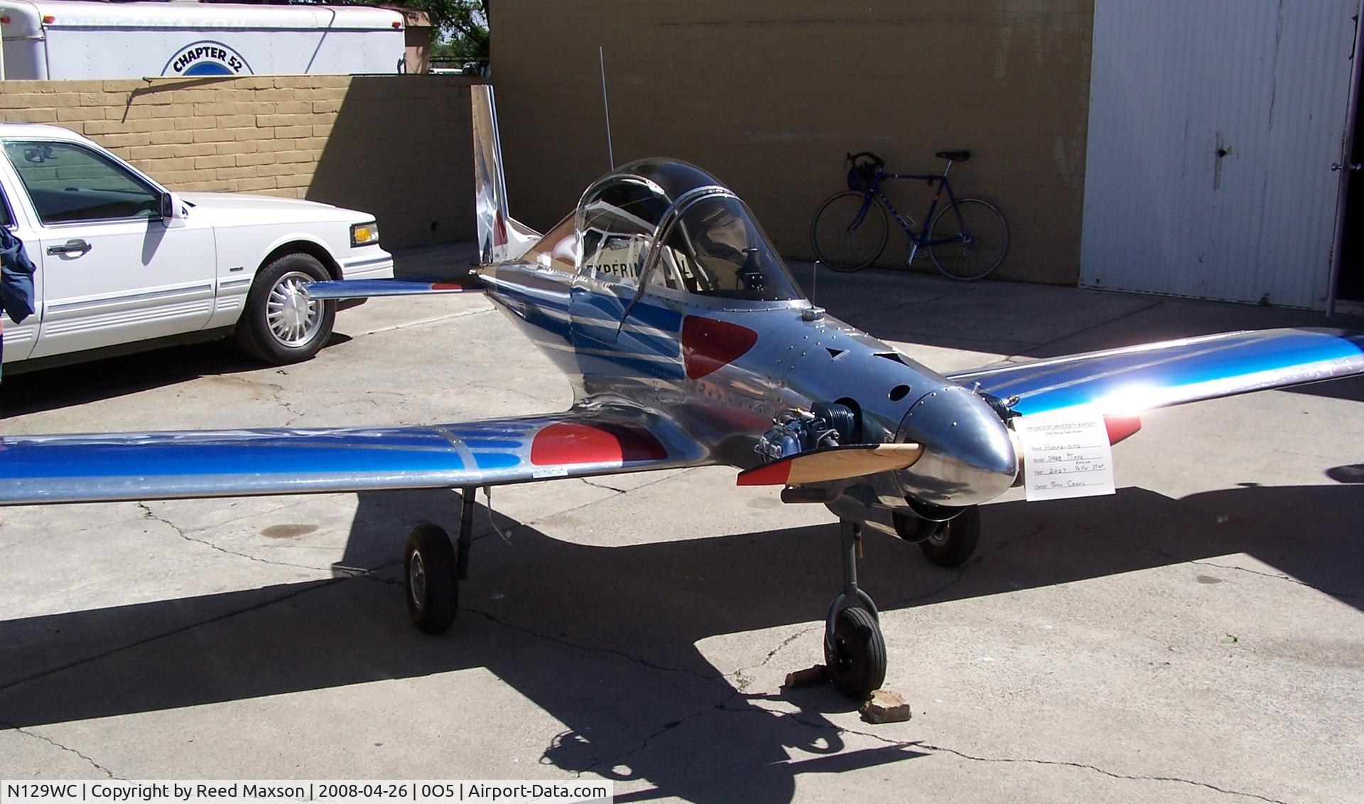 N129WC, 2007 Hummel Hummel Bird C/N CROWL001, Static Display at 0o5,  University, Davis, CA, 4-26-2008