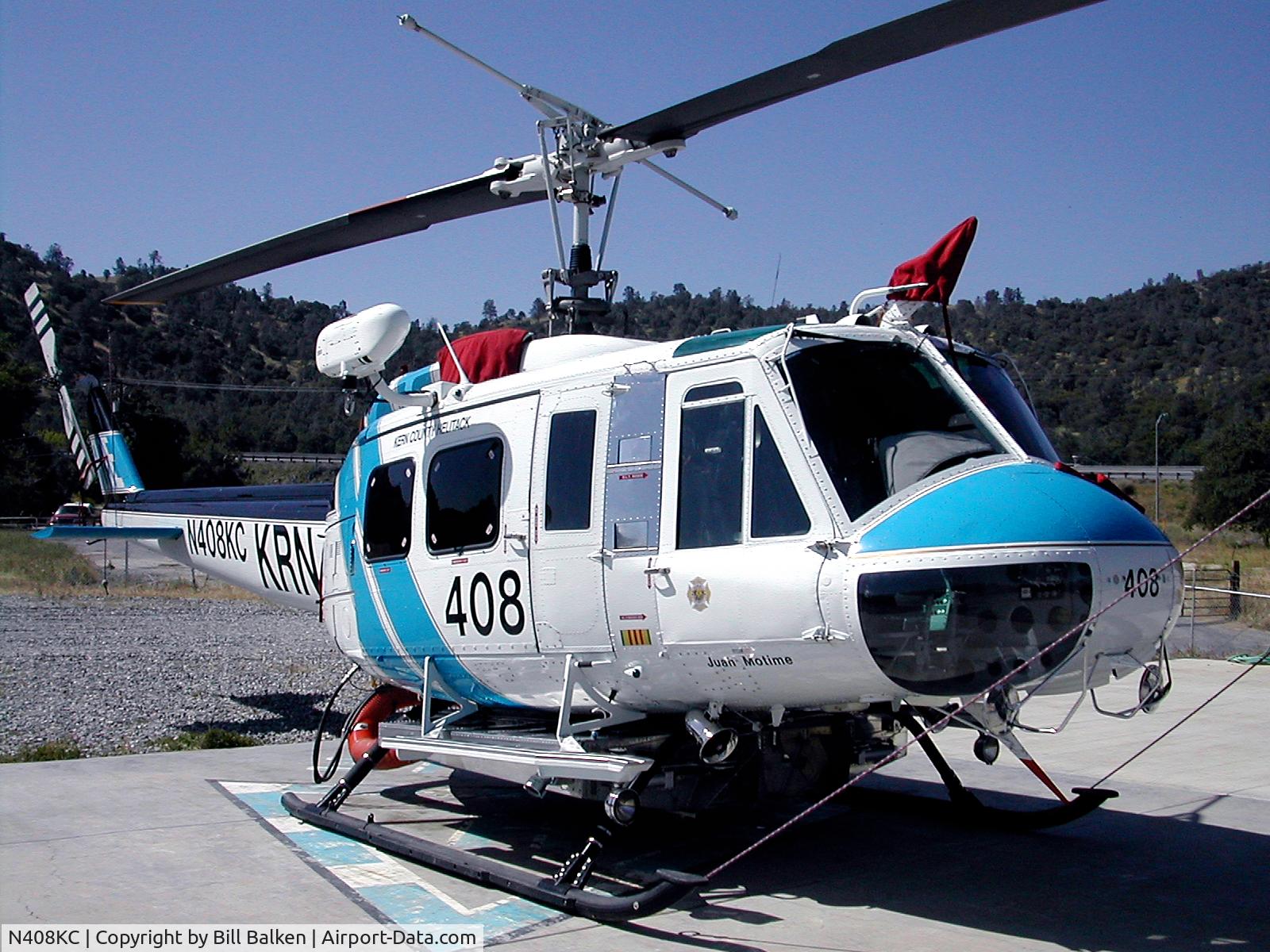 N408KC, 1967 Bell UH-1H Iroquois C/N 9923, Pic taken at Keene Helibase, near Tehachapi, CA