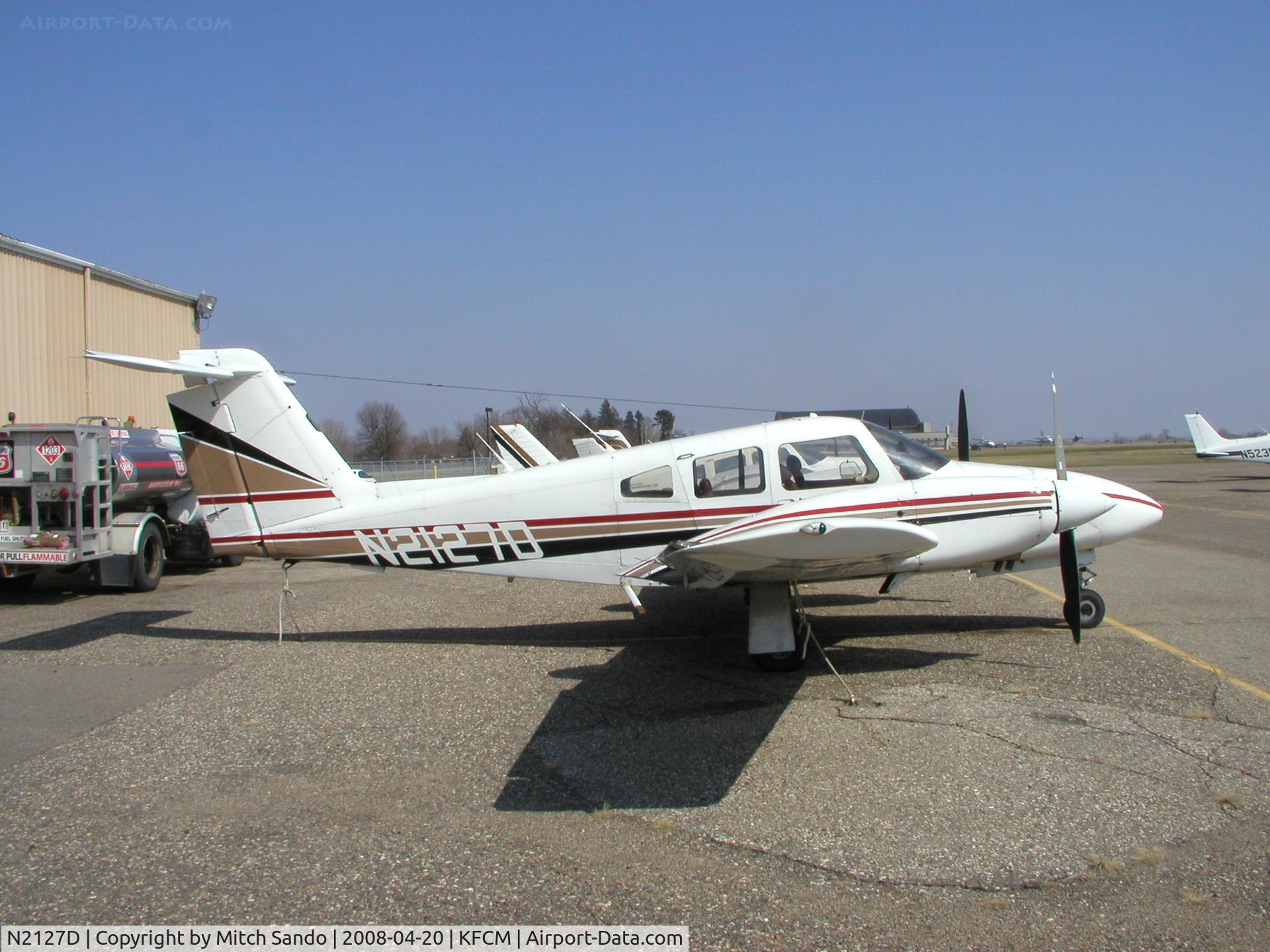 N2127D, 1978 Piper PA-44-180 Seminole C/N 44-7995131, Parked at Thunderbird Aviation.