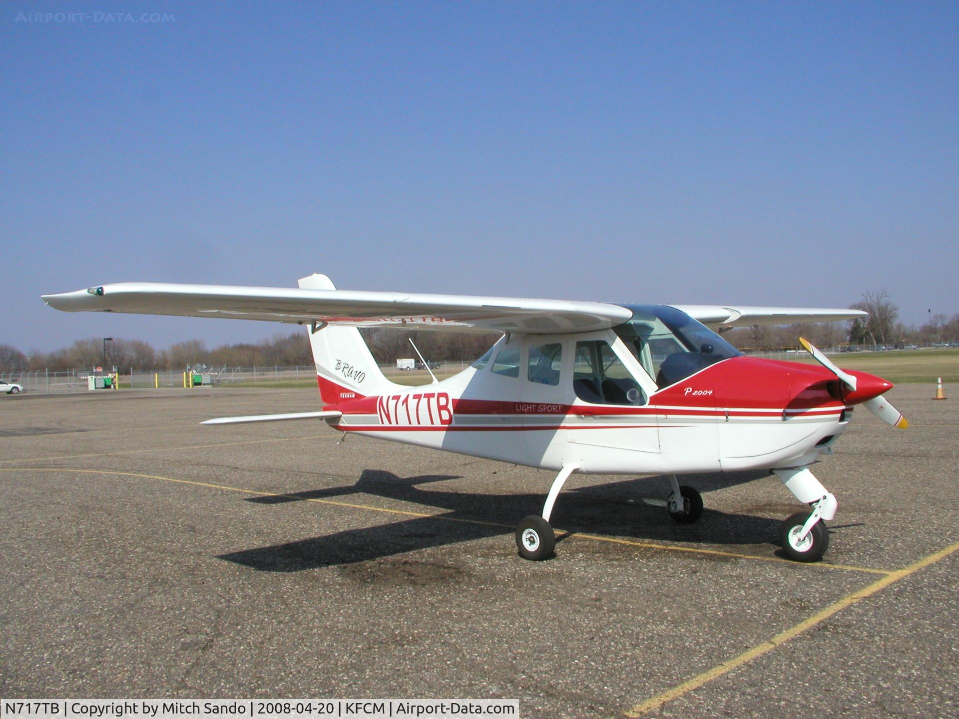 N717TB, 2007 Tecnam P-2004 Bravo C/N 095, Parked at Thunderbird Aviation.